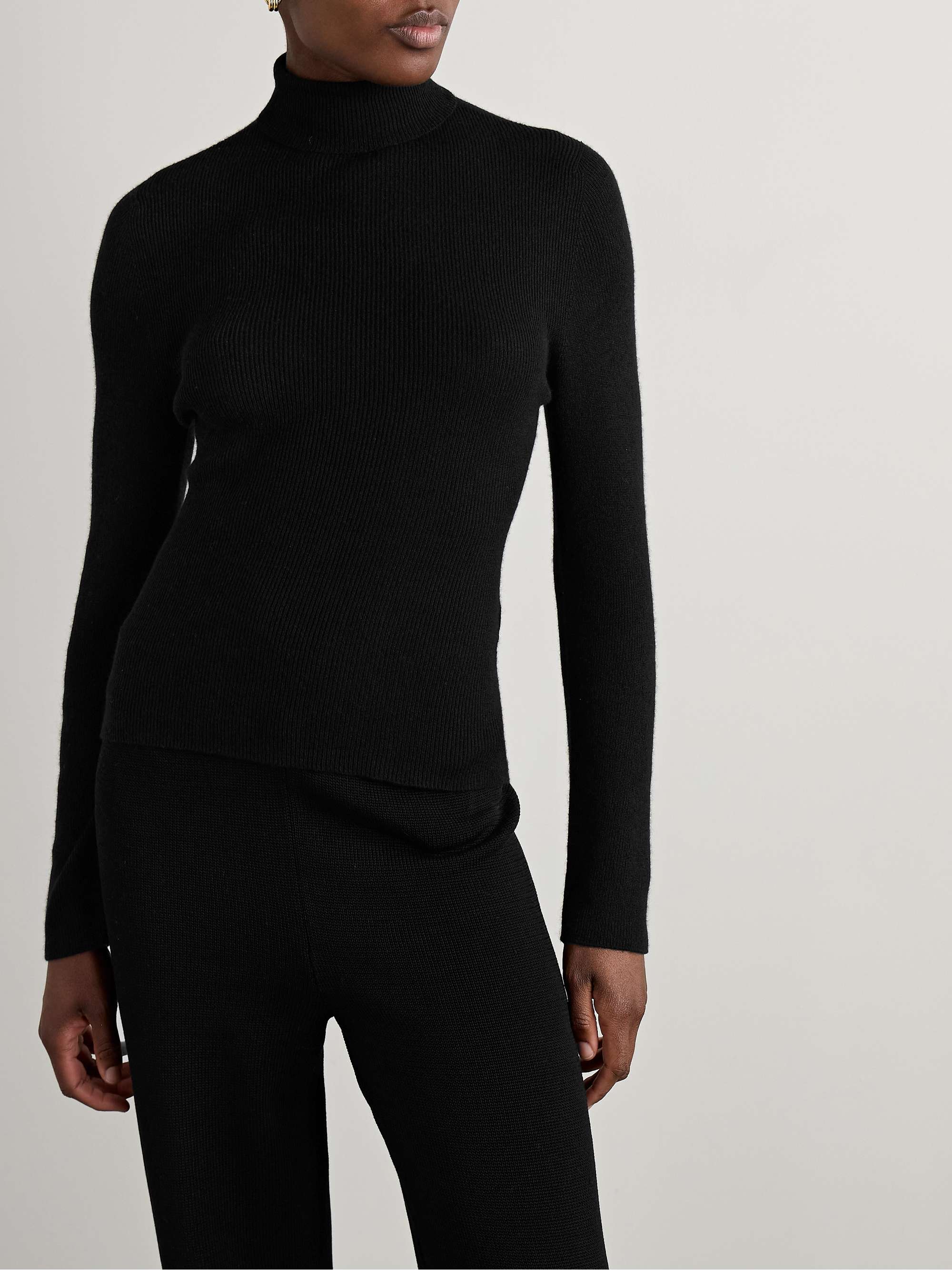 Delicash cashmere and silk-blend turtleneck sweater view