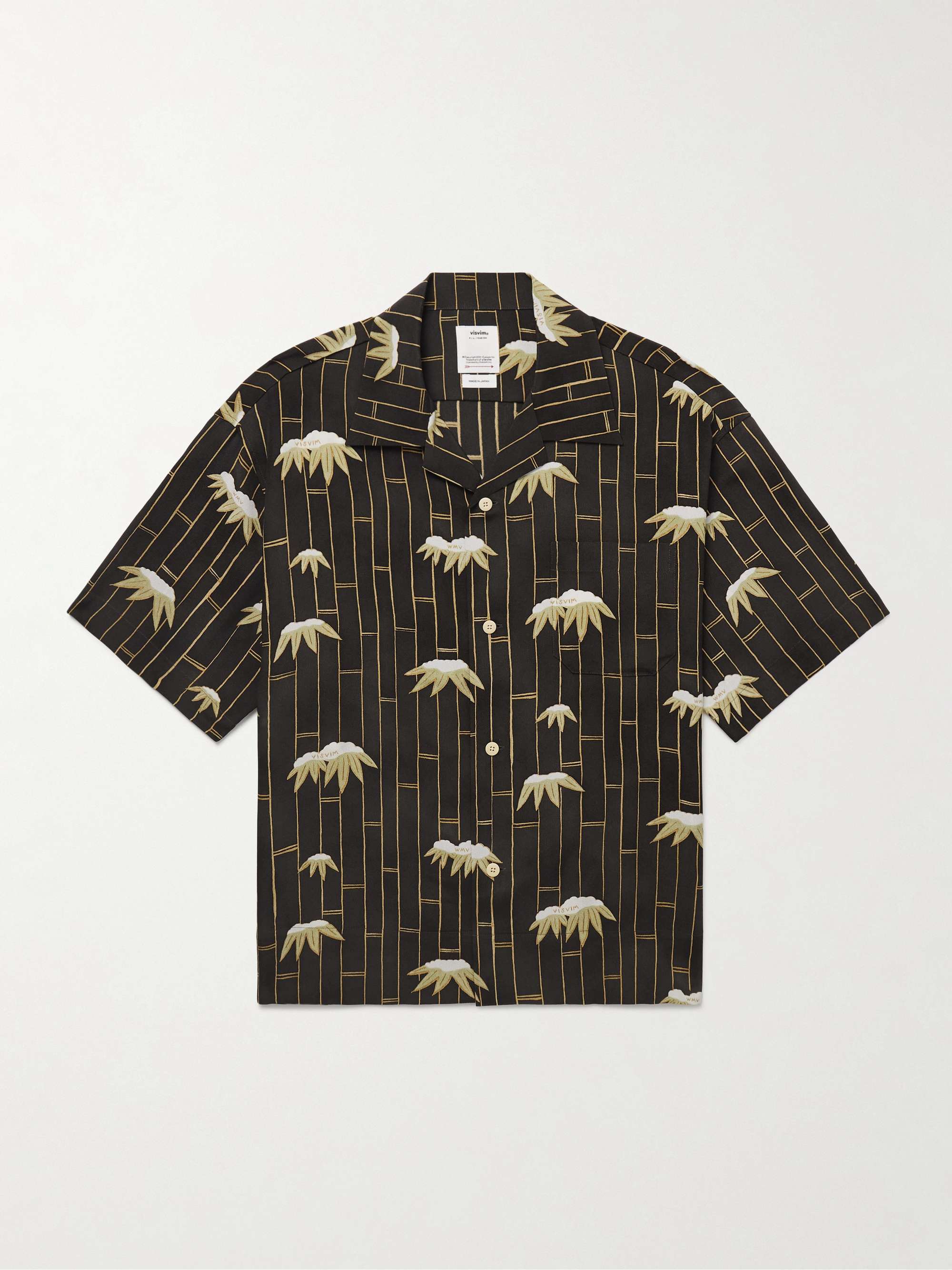 Copa Camp-Collar Printed Silk Shirt view
