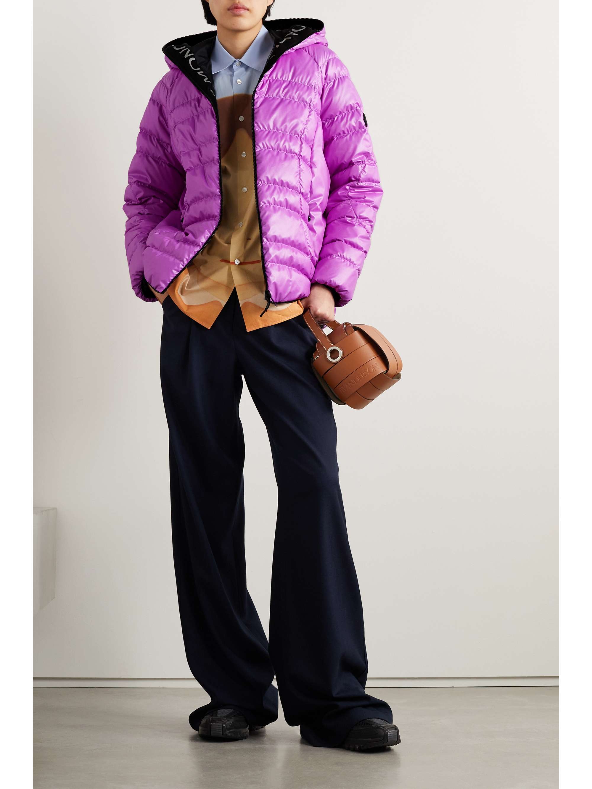 Narlay hooded quilted ripstop down jacket view