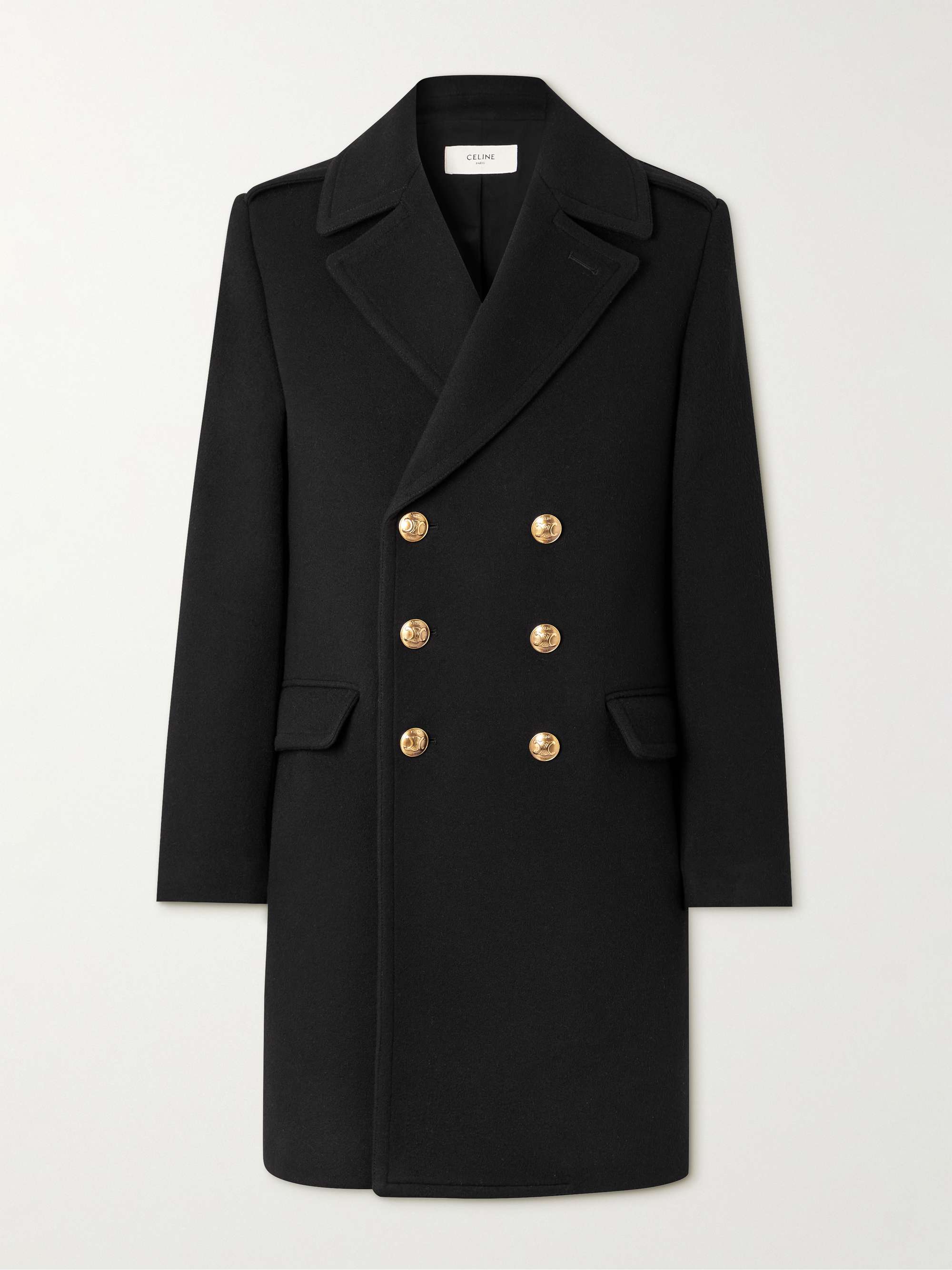 Manathan Double-Breasted Wool and Cashmere-Blend Coat view