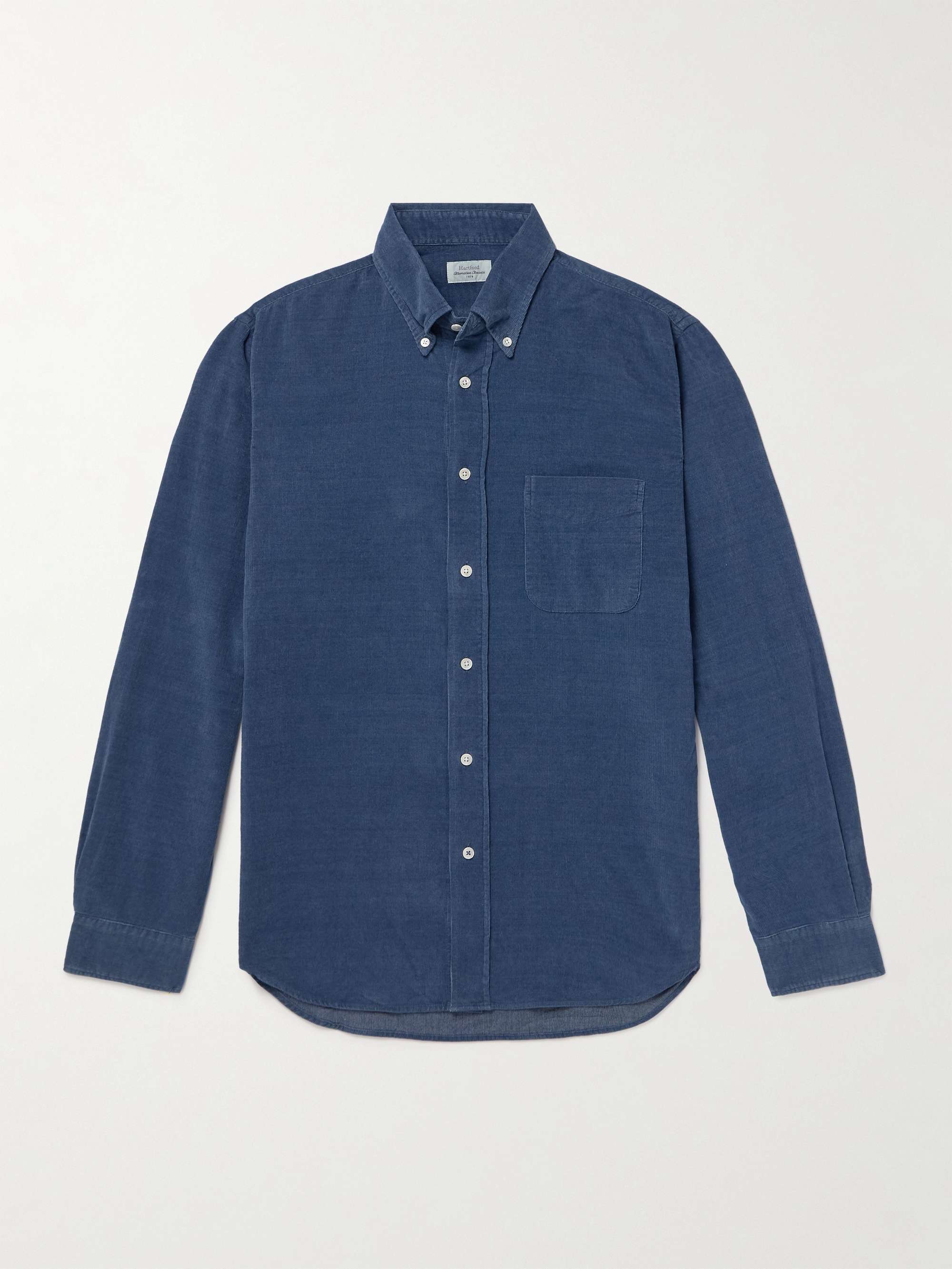 Pitt Button-Down Collar Cotton-Corduroy Shirt view