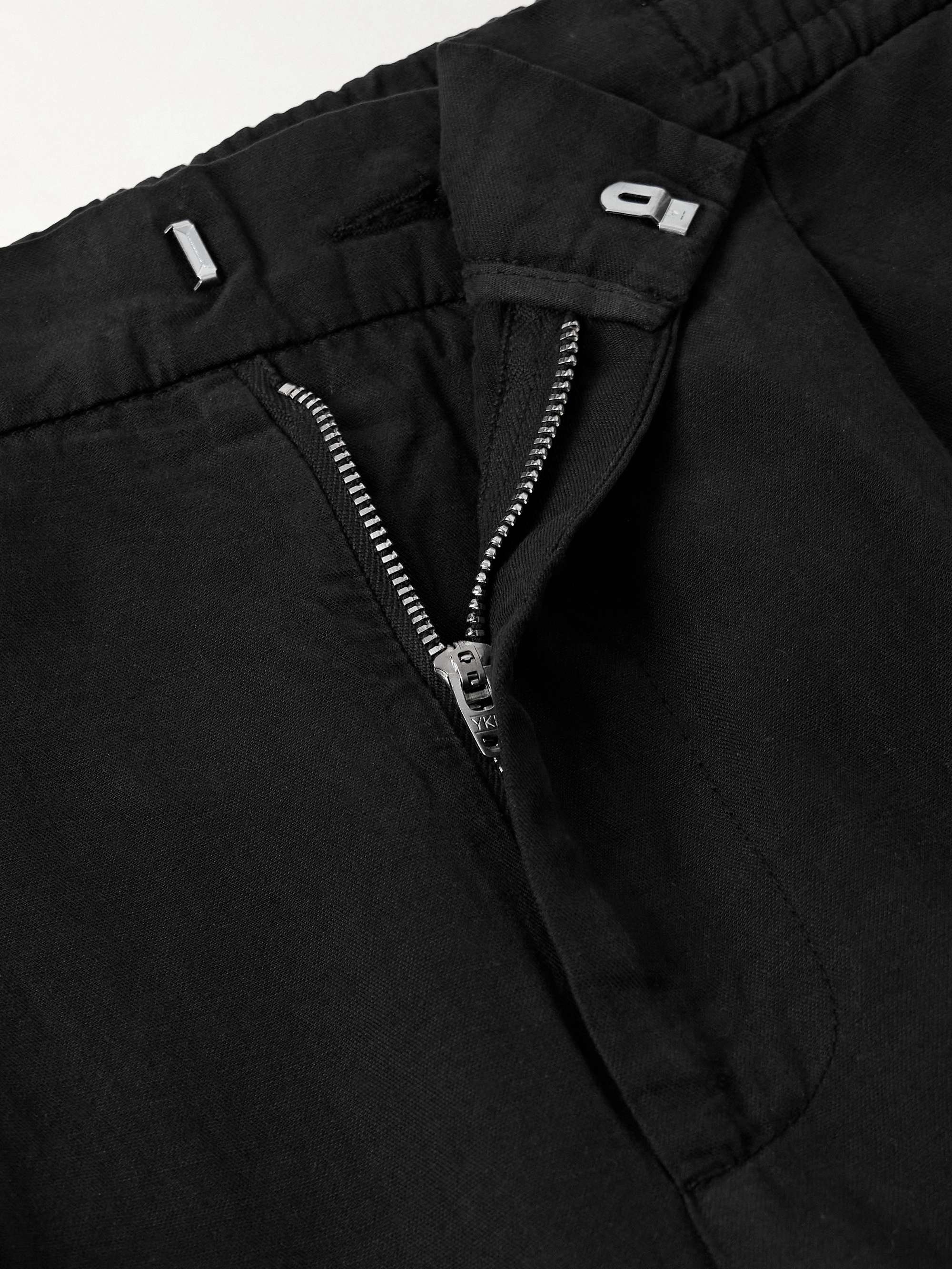 Drew Tapered Pleated Garment-Dyed Lyocell-Blend Trousers view