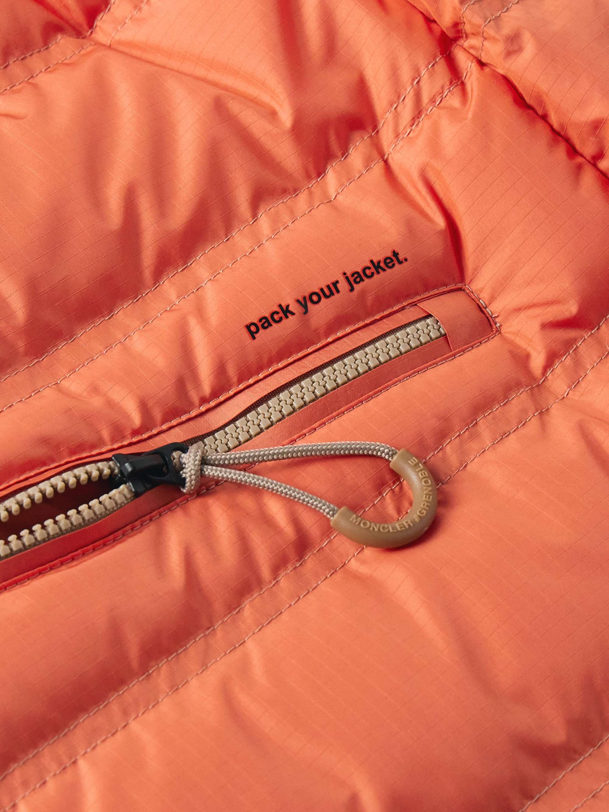 Lavachey Logo-Appliquéd Quilted Ripstop Down Jacket view