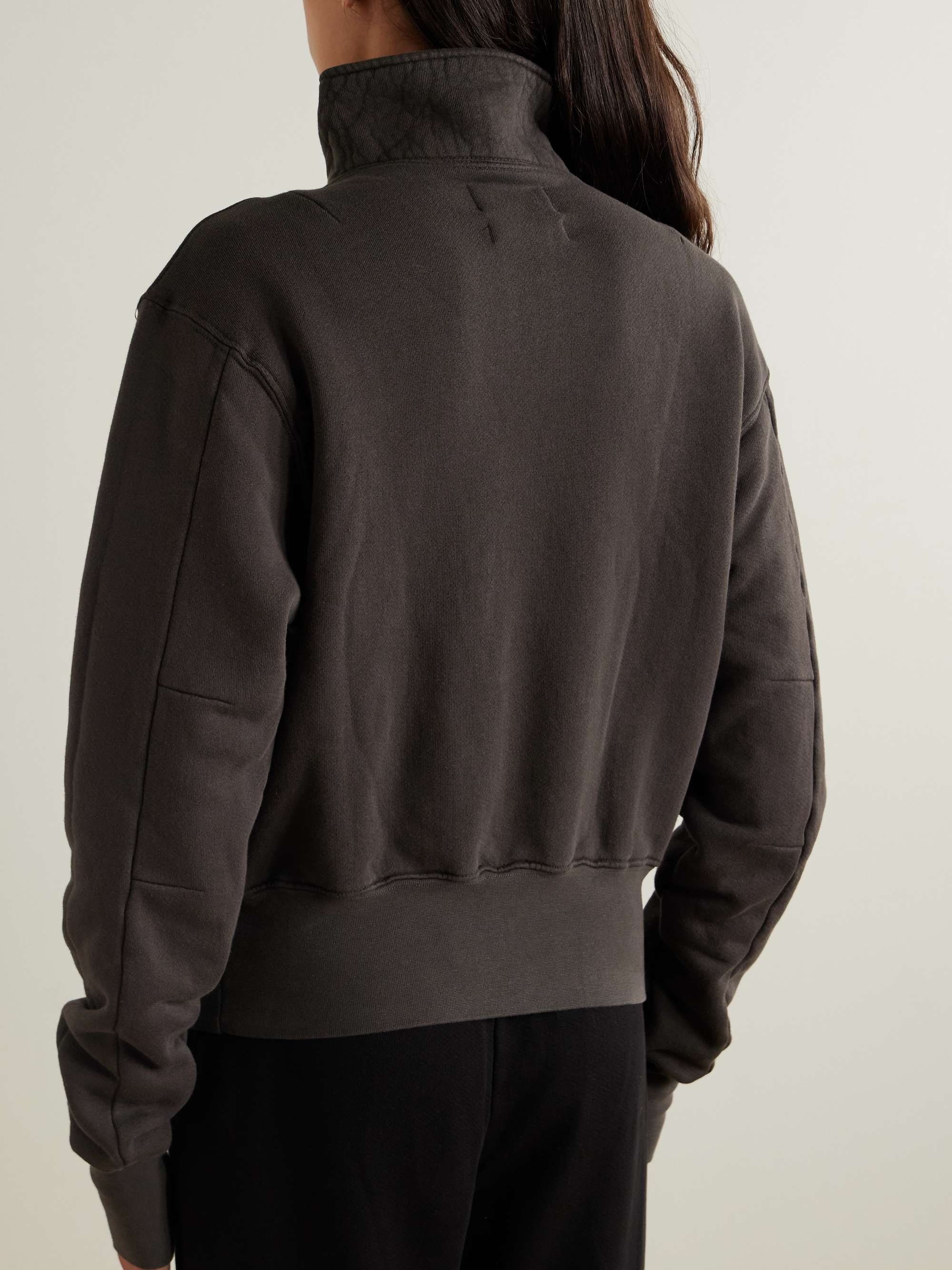 Bailey cropped cotton-jersey sweatshirt view