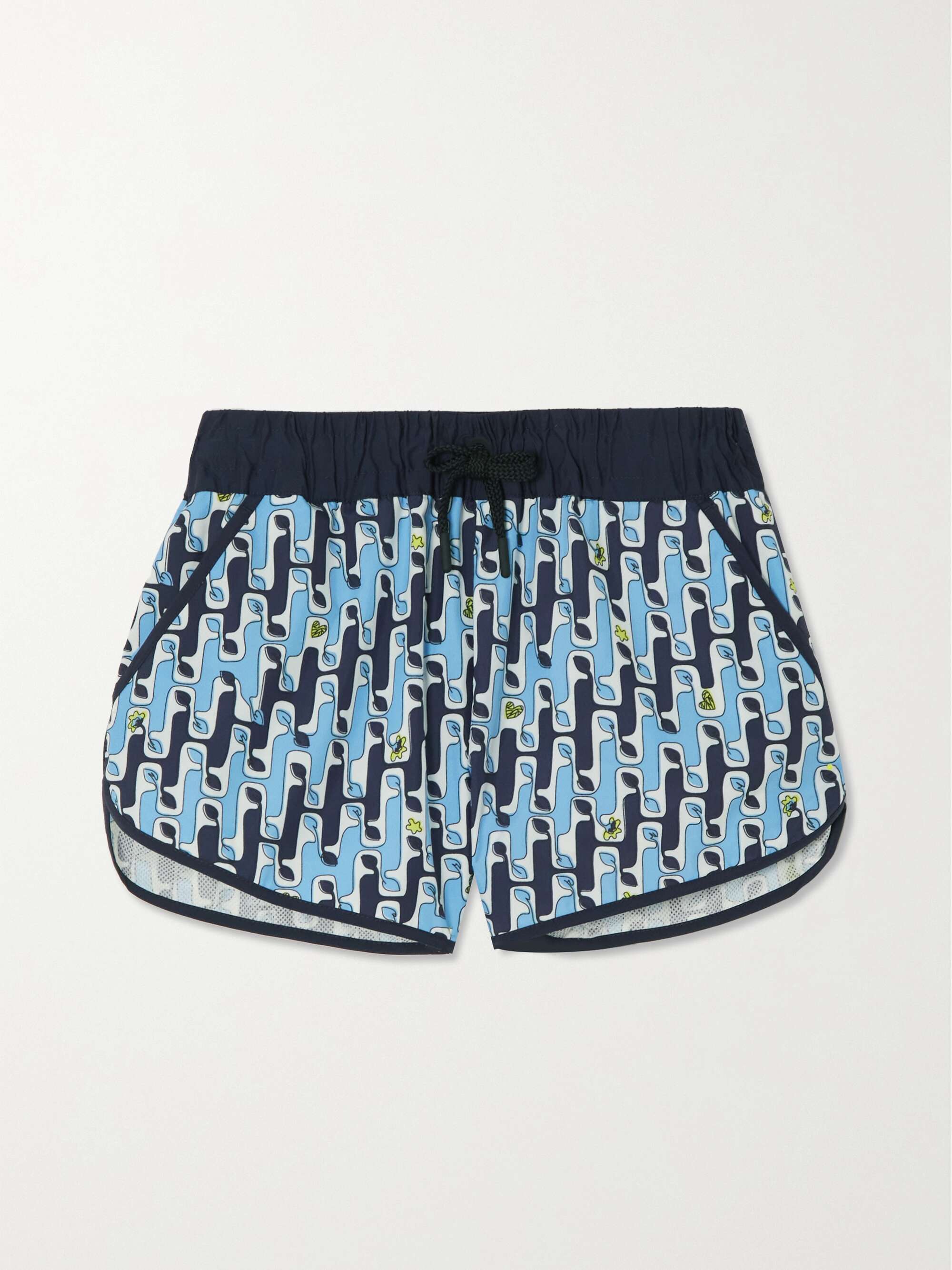Printed shell shorts view