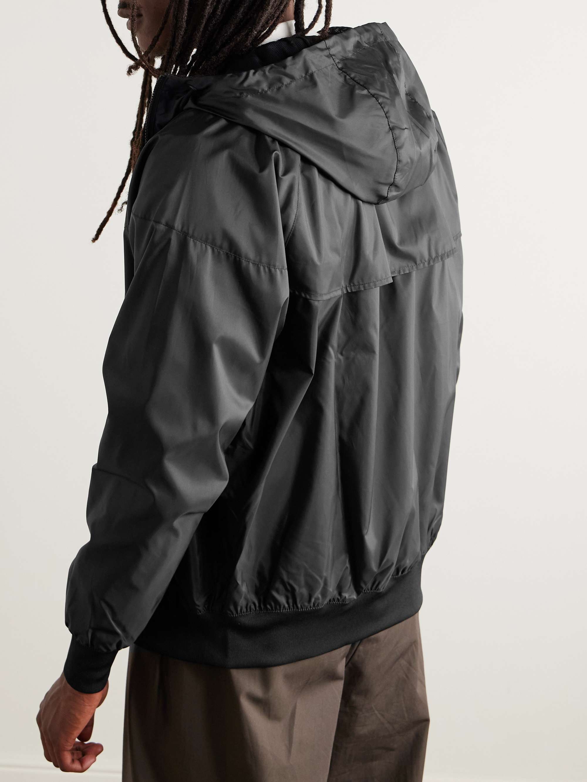 NSW Windrunner Logo-Embroidered Recycled Shell Hooded Jacket view