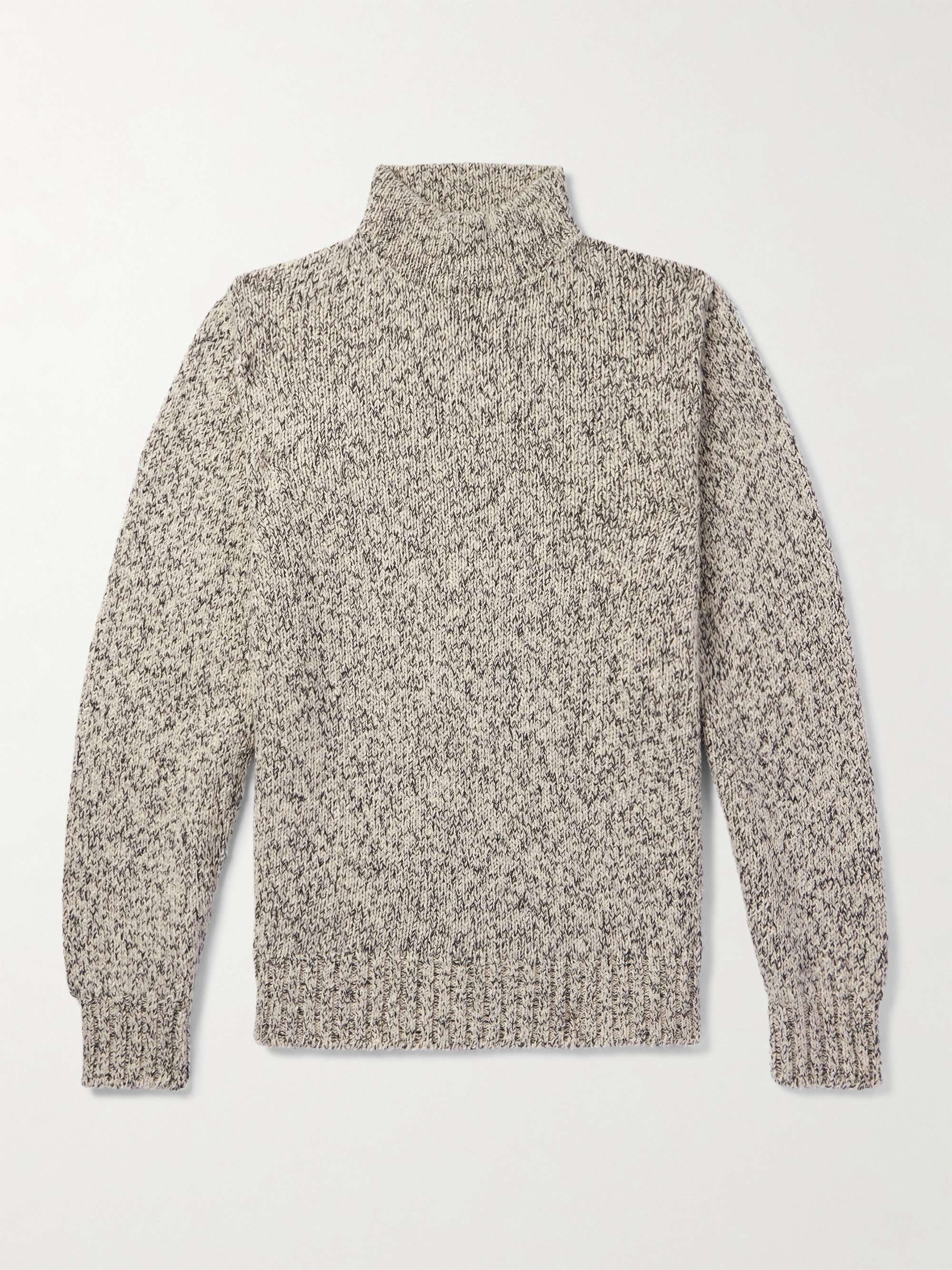 Ribbed Cotton and Cashmere-Blend Rollneck Sweater view
