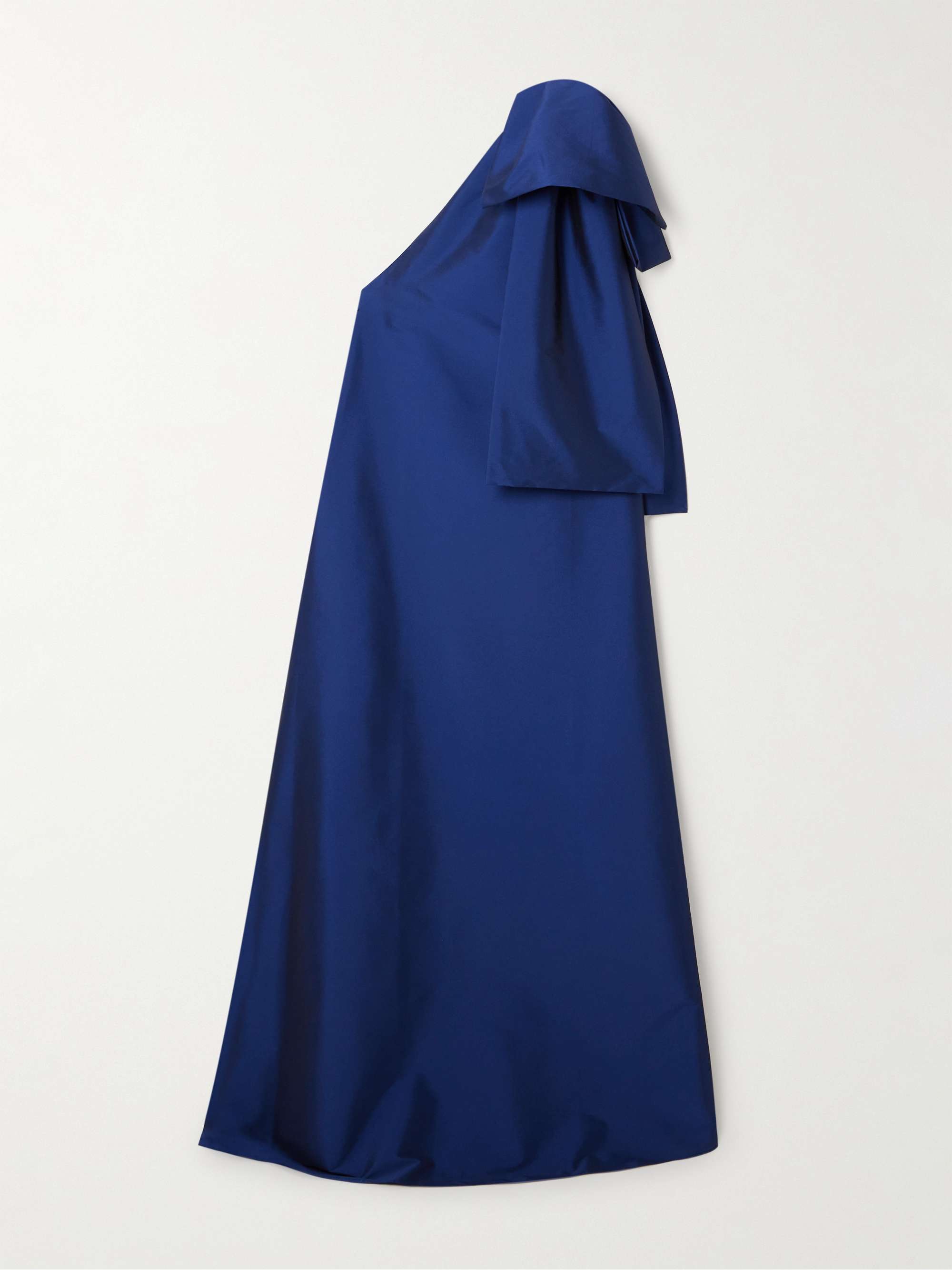 Winnie bow-detailed one-shoulder taffeta gown view