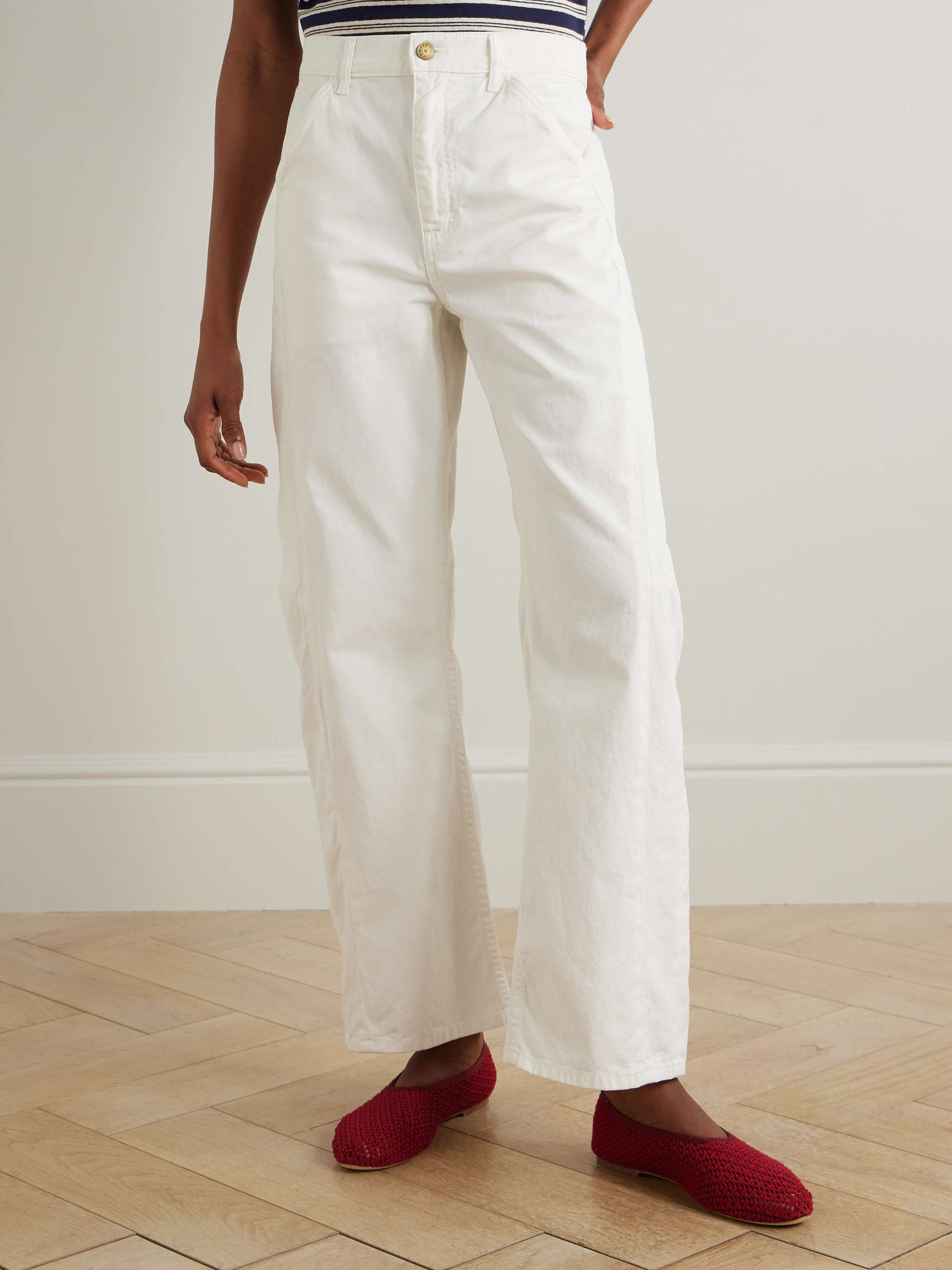 Lange Lasso cotton-twill barrel-leg pants view