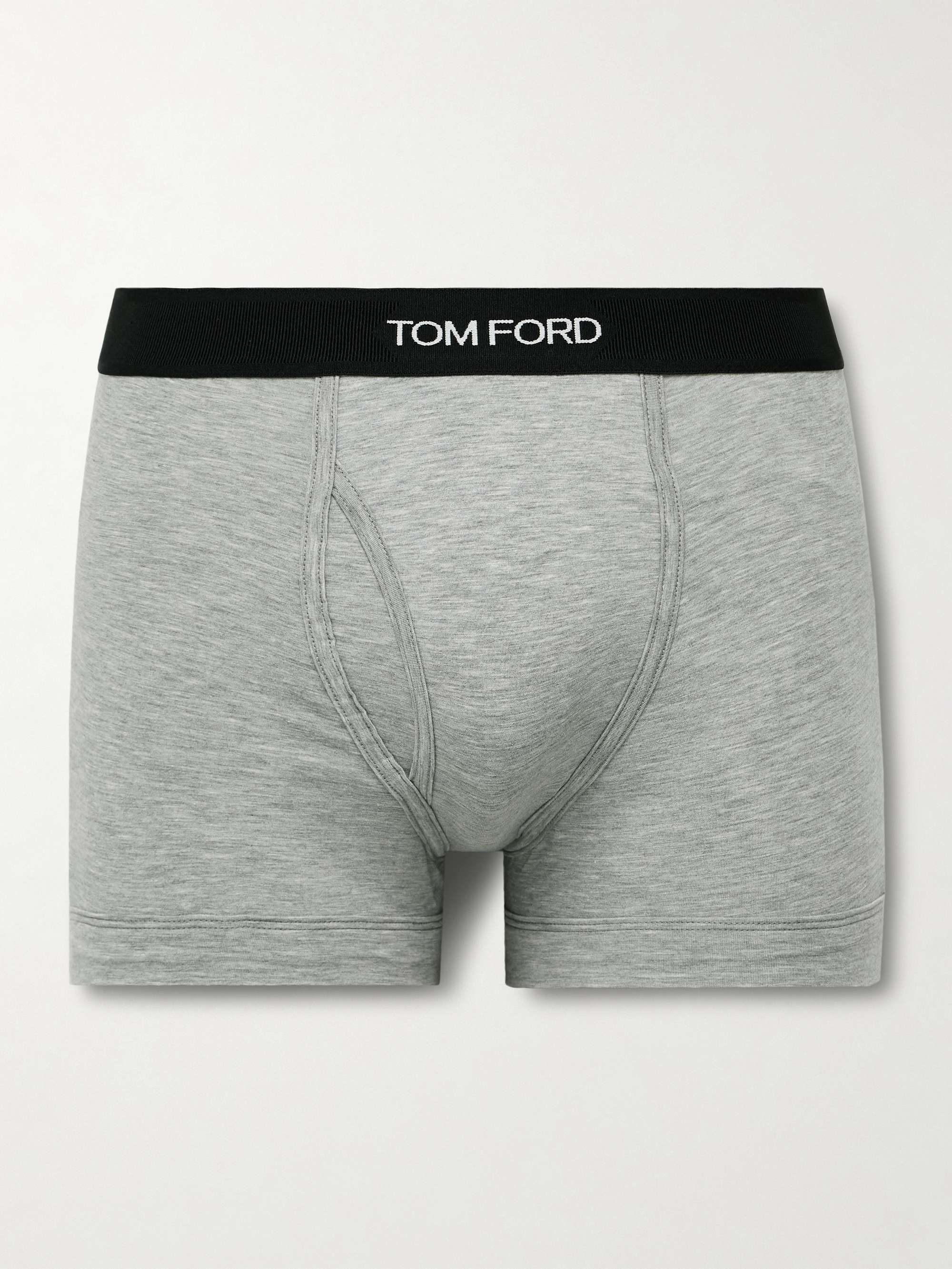 Stretch-Cotton and Modal-Blend Boxer Briefs view