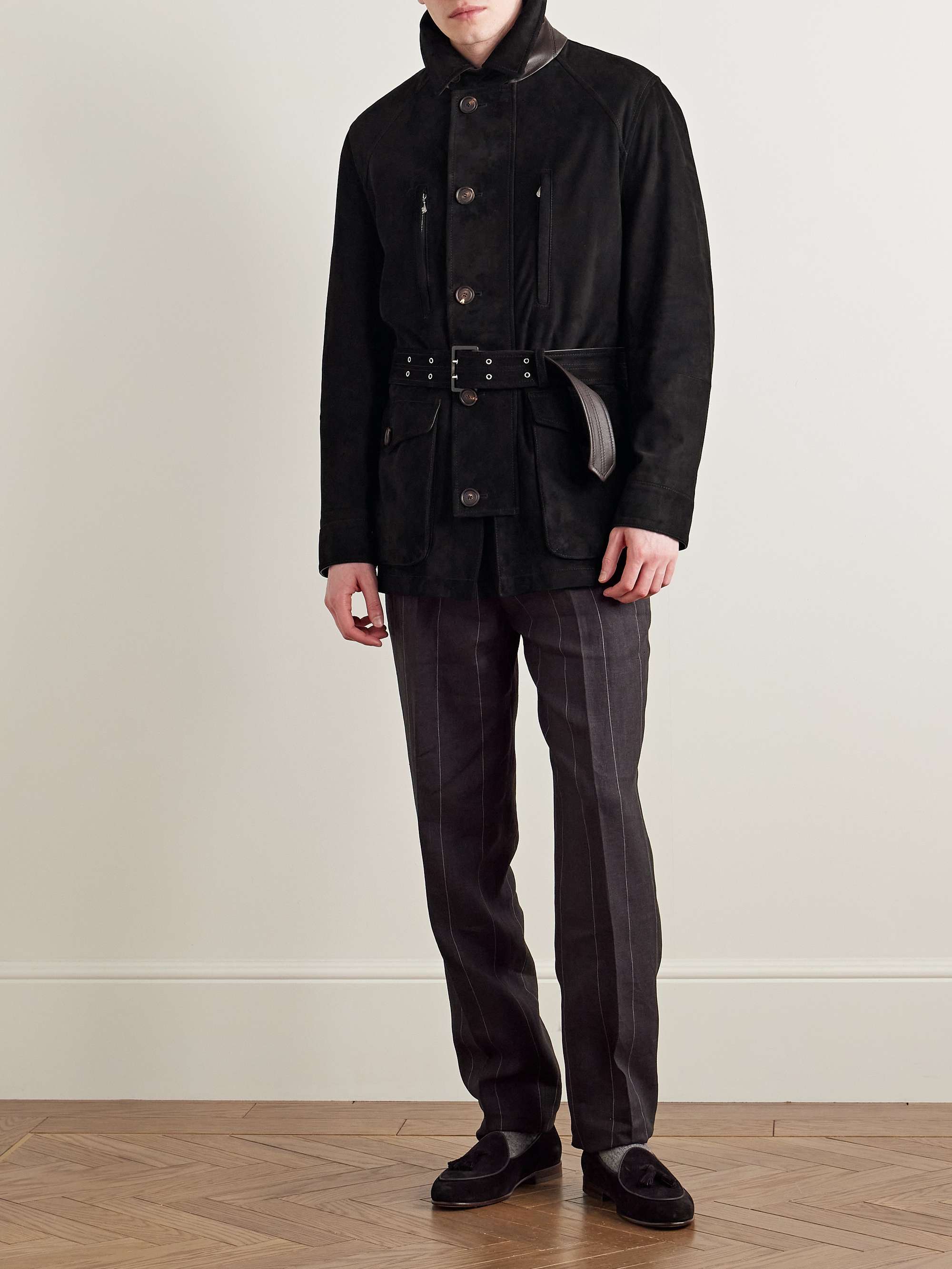 Belted Suede Field Jacket view