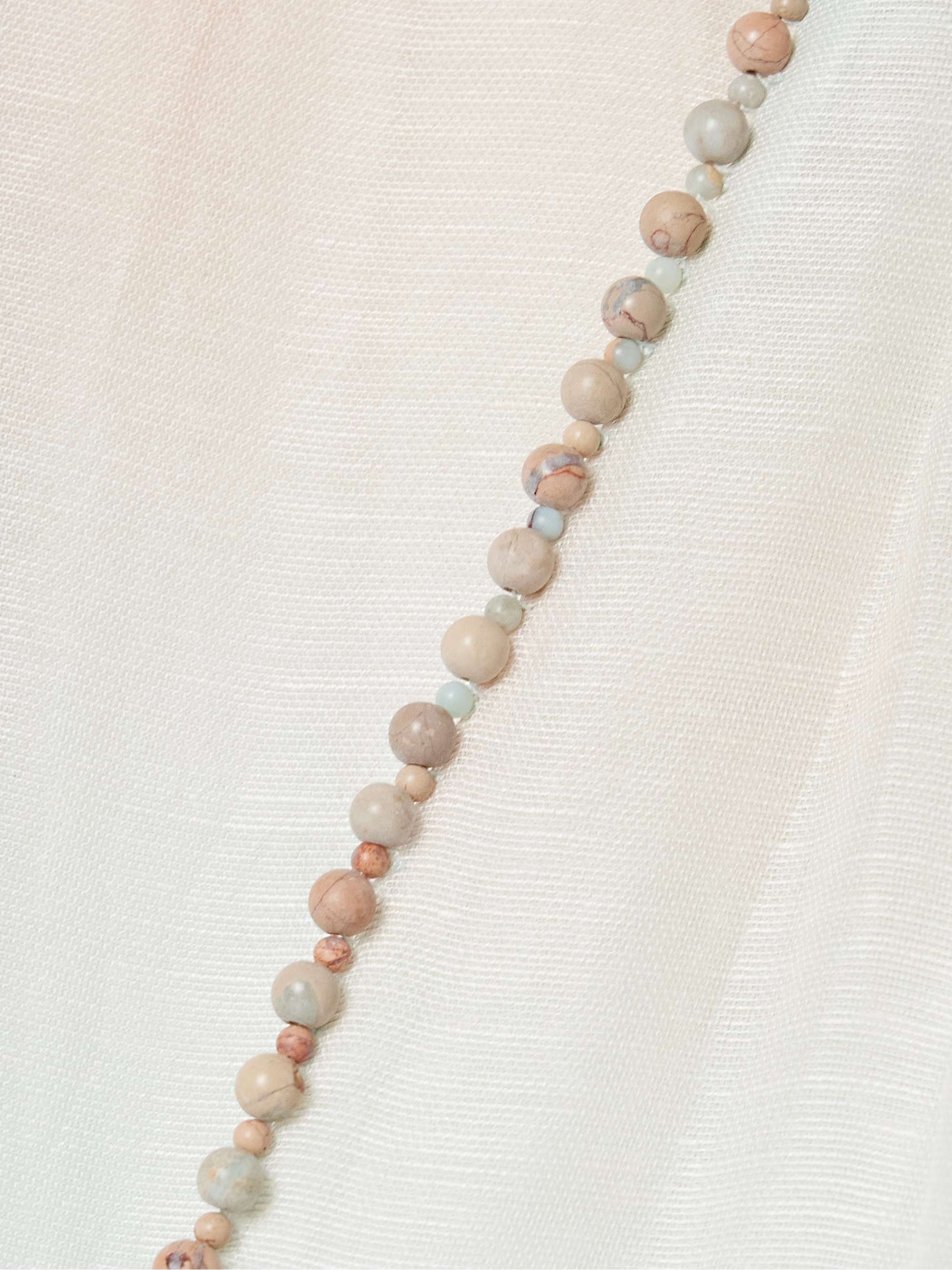 Illuminate bead-embellished printed linen and silk-blend gown view