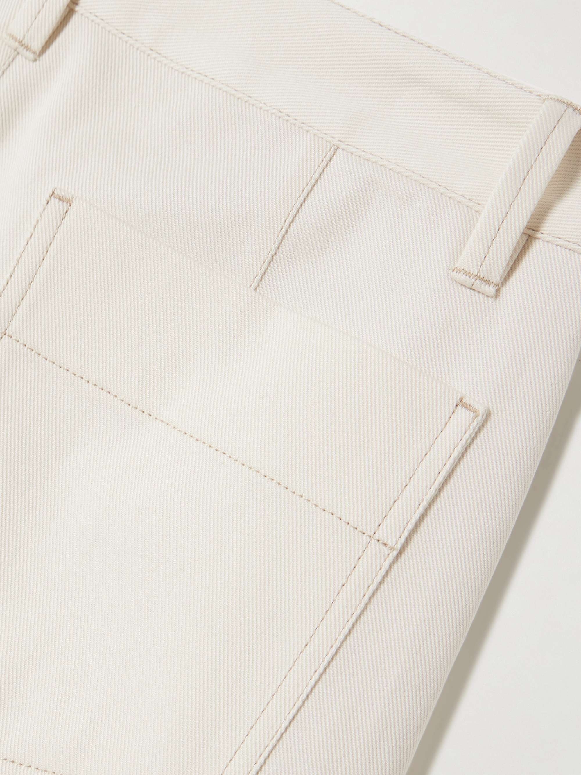Twisted high-rise barrel-leg jeans view