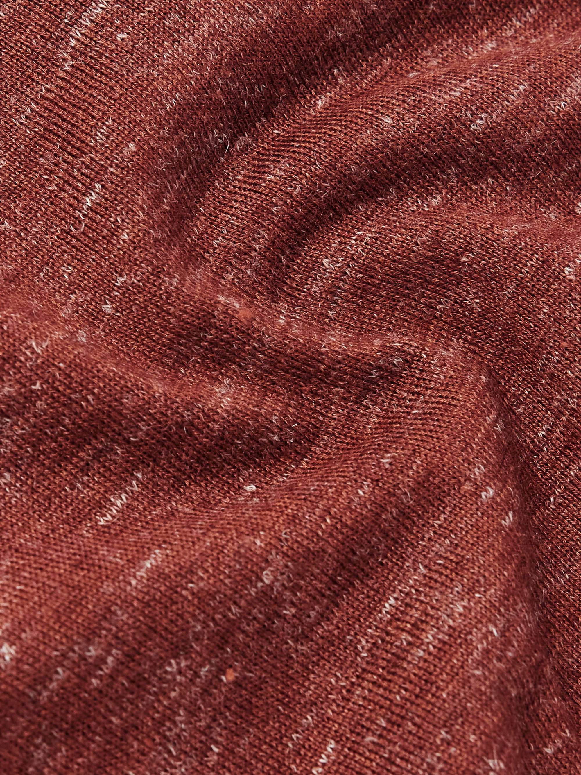 Mulberry Silk, Cashmere and Linen-Blend Sweater view