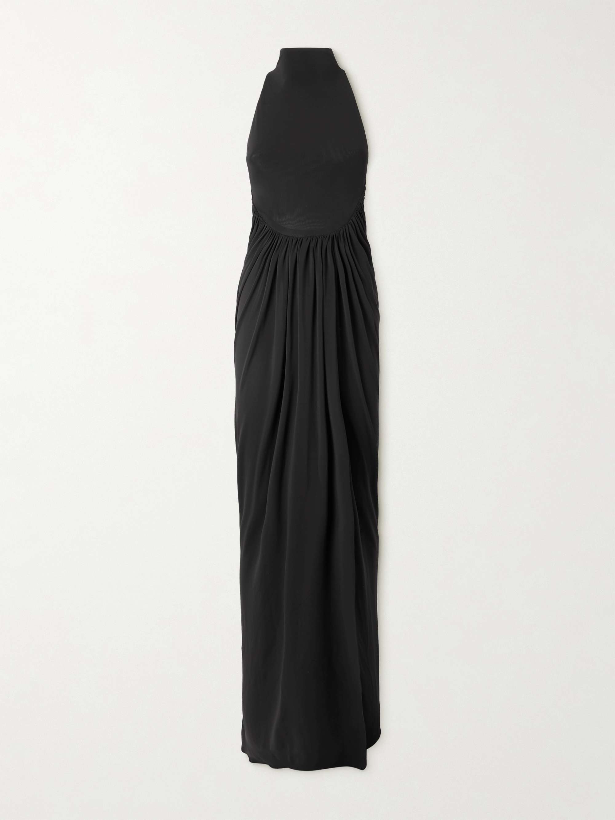 Jersey halterneck maxi dress view