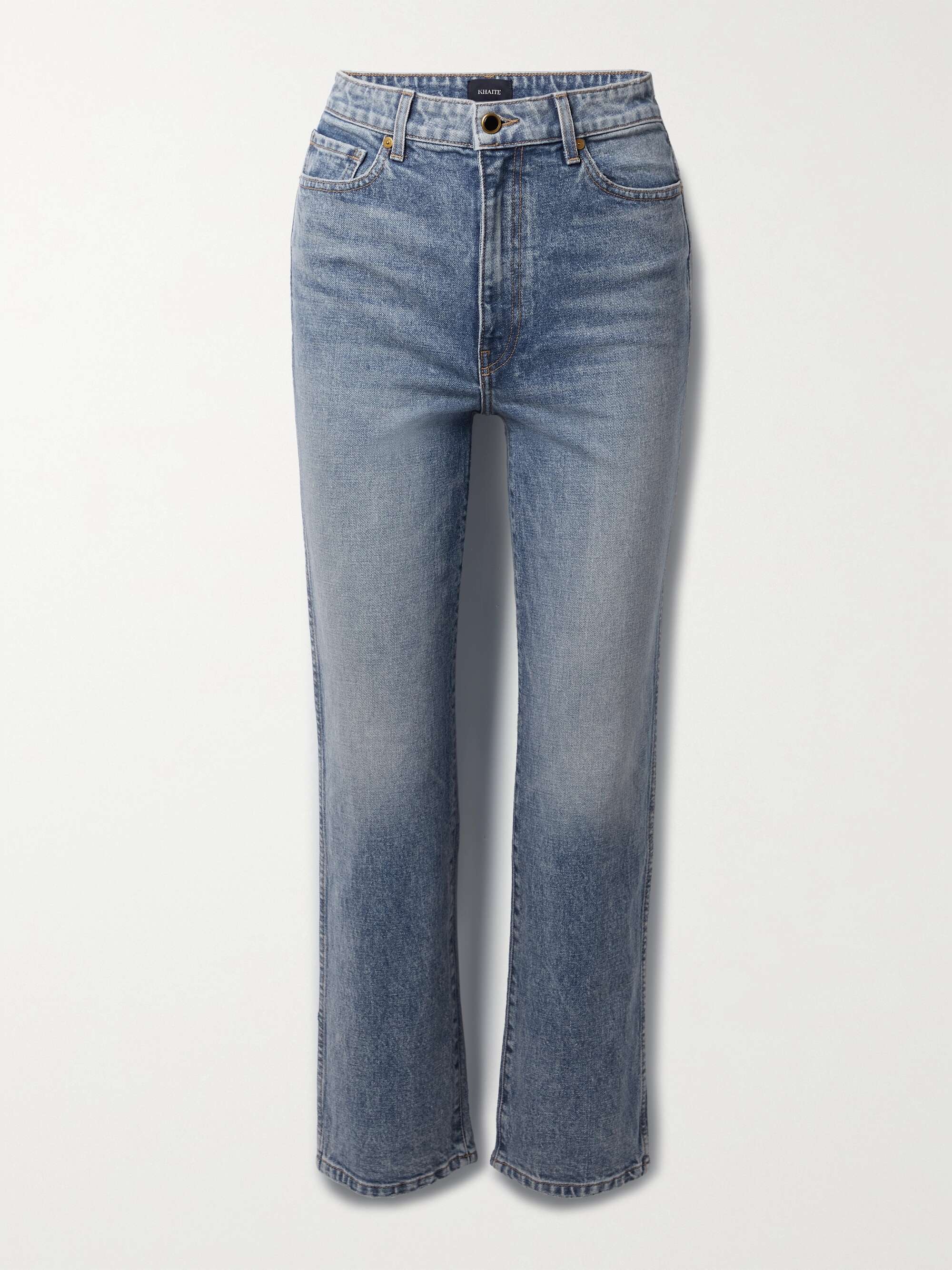 Abigail Stretch cropped high-rise straight-leg jeans view