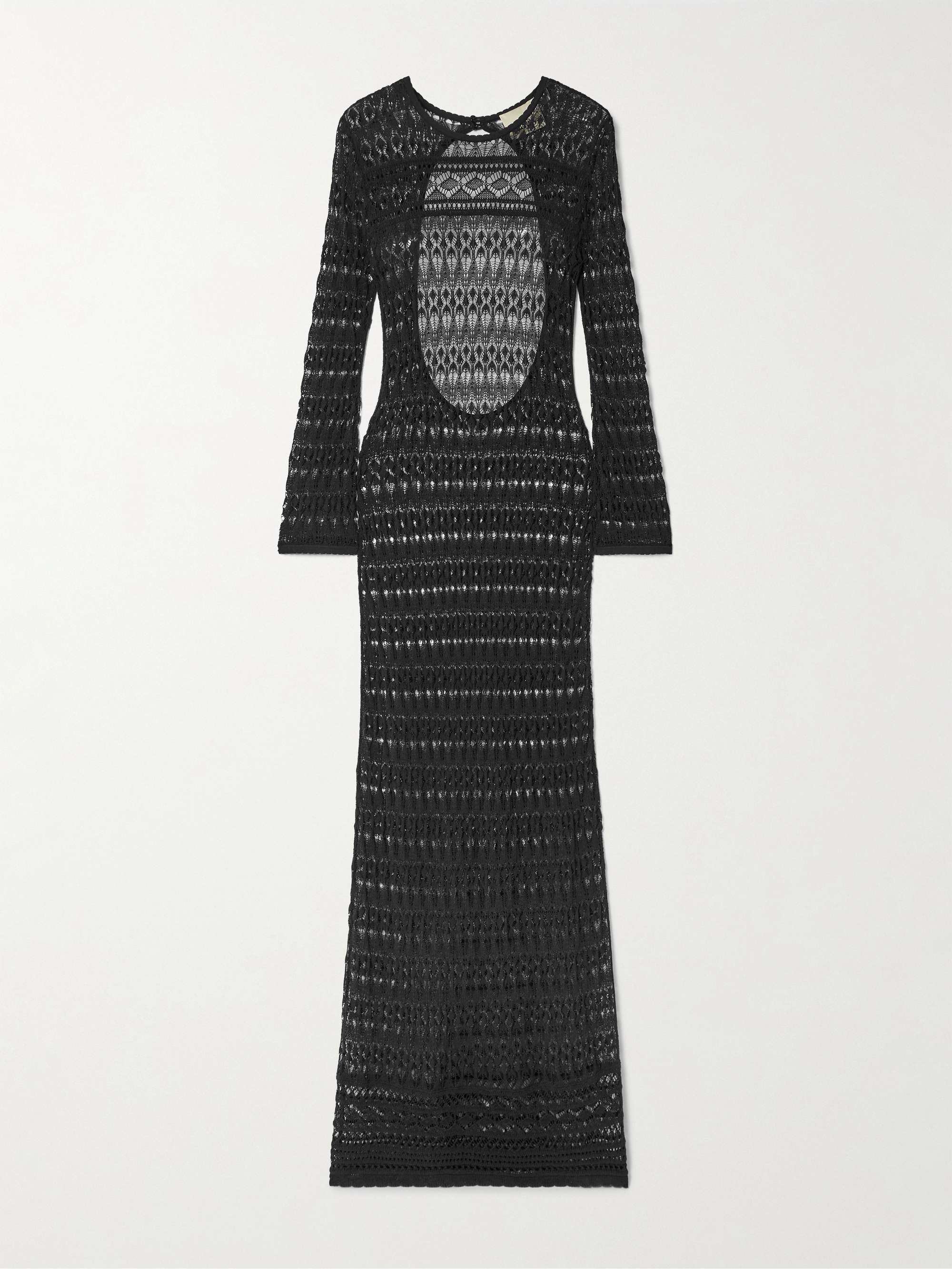 Paloma open-back crocheted cotton-blend maxi dress view