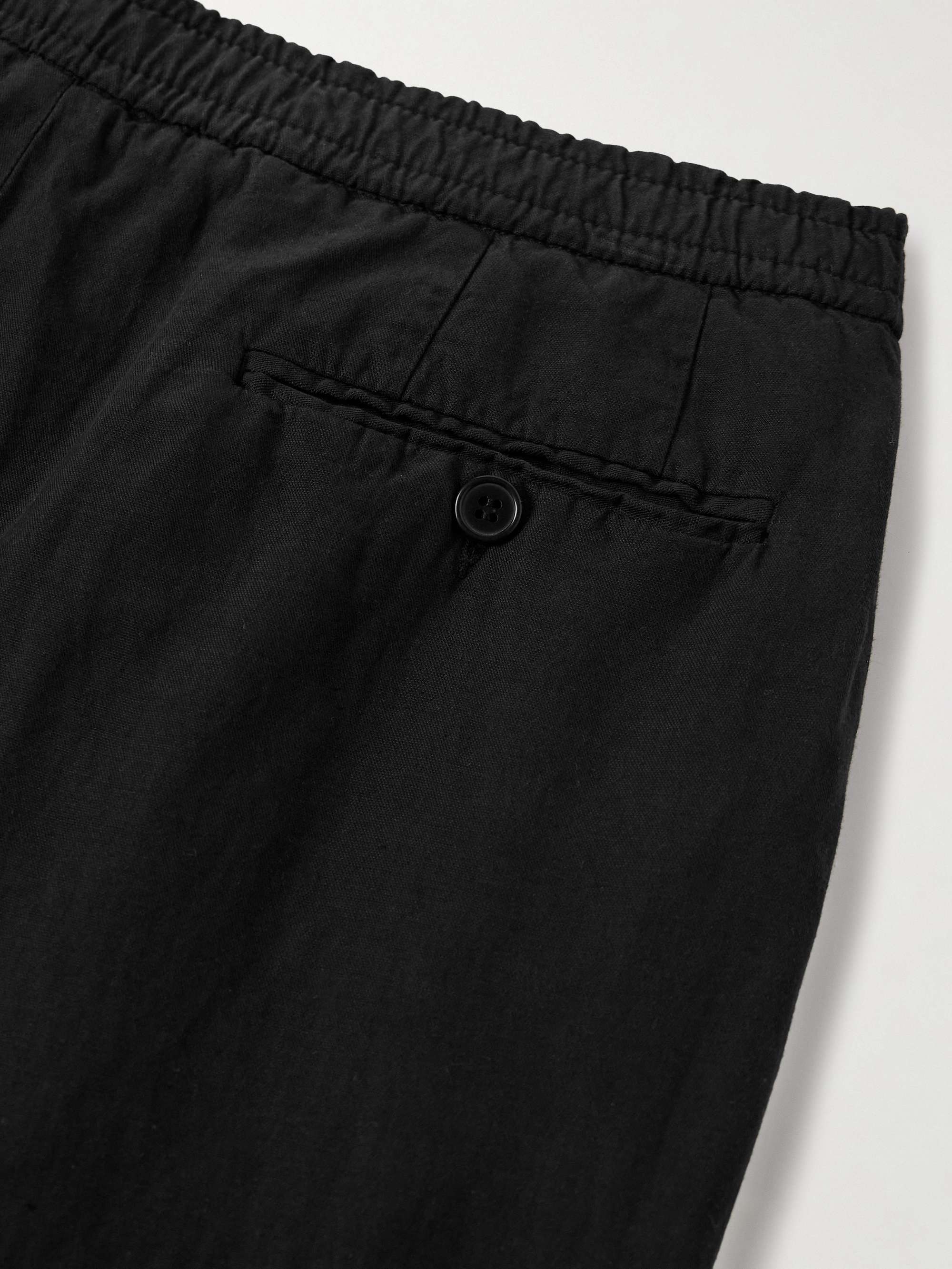 Drew Tapered Pleated Garment-Dyed Lyocell-Blend Trousers view