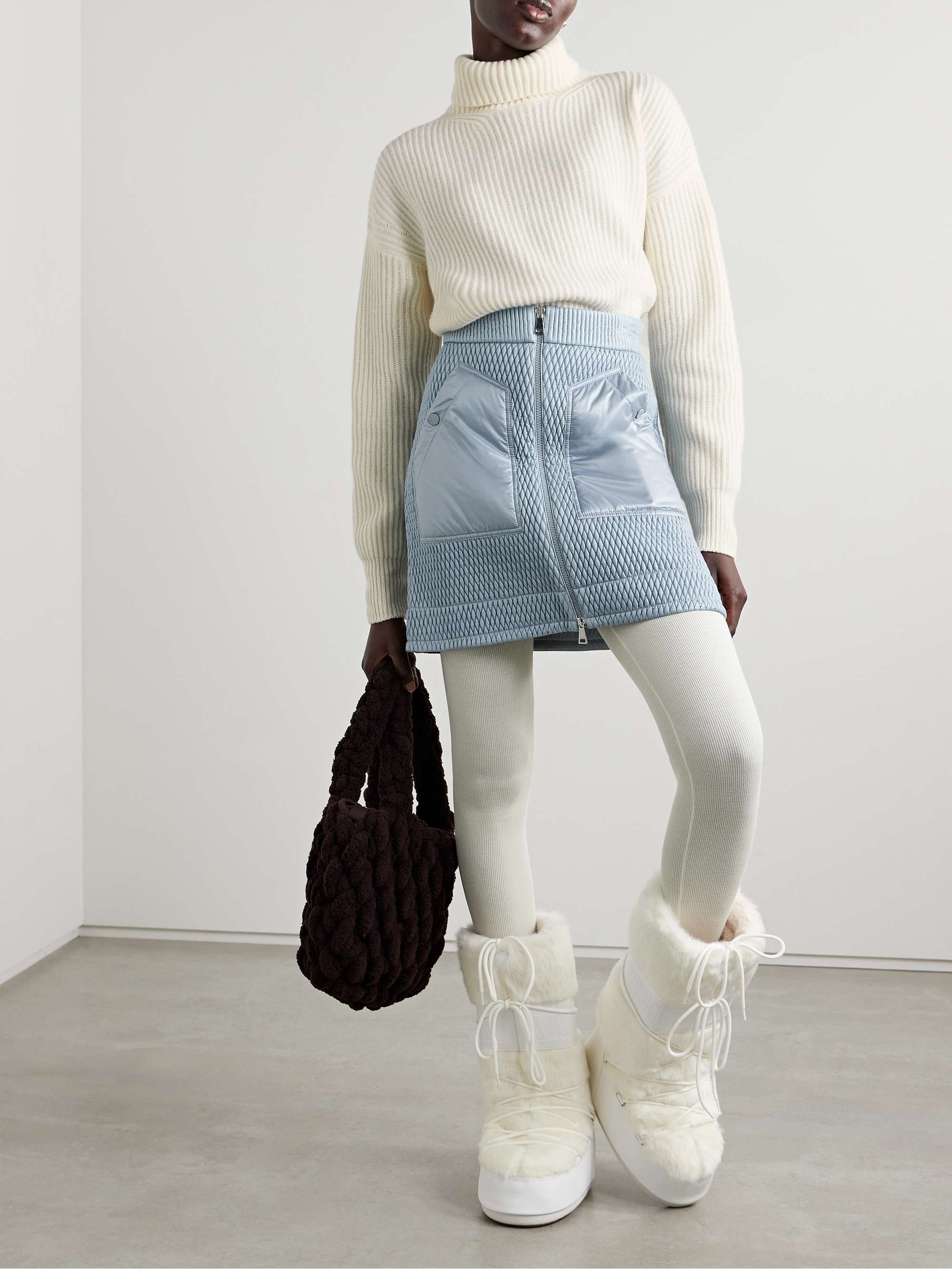 Ribbed wool turtleneck sweater view