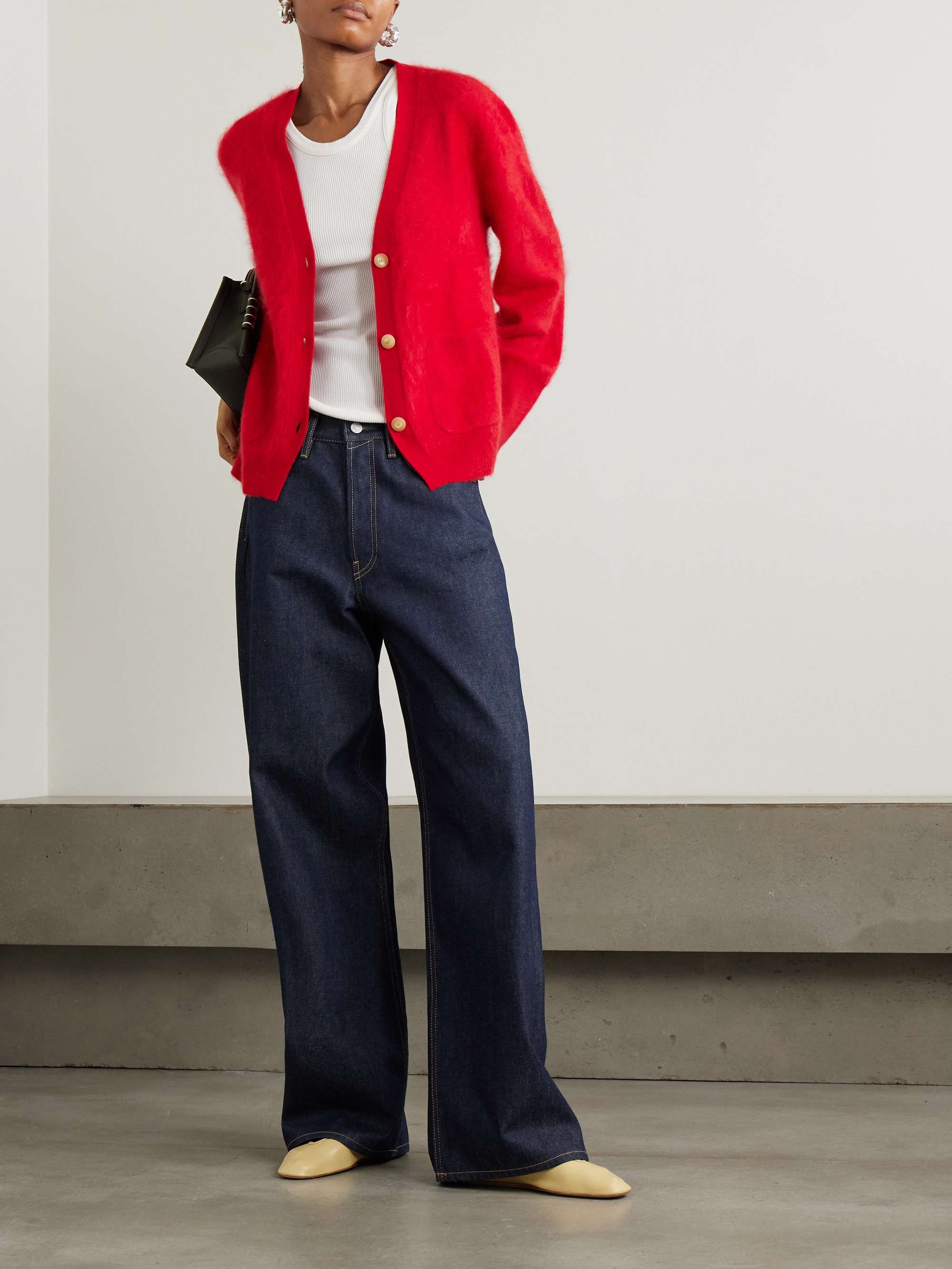 Organic cashmere cardigan view