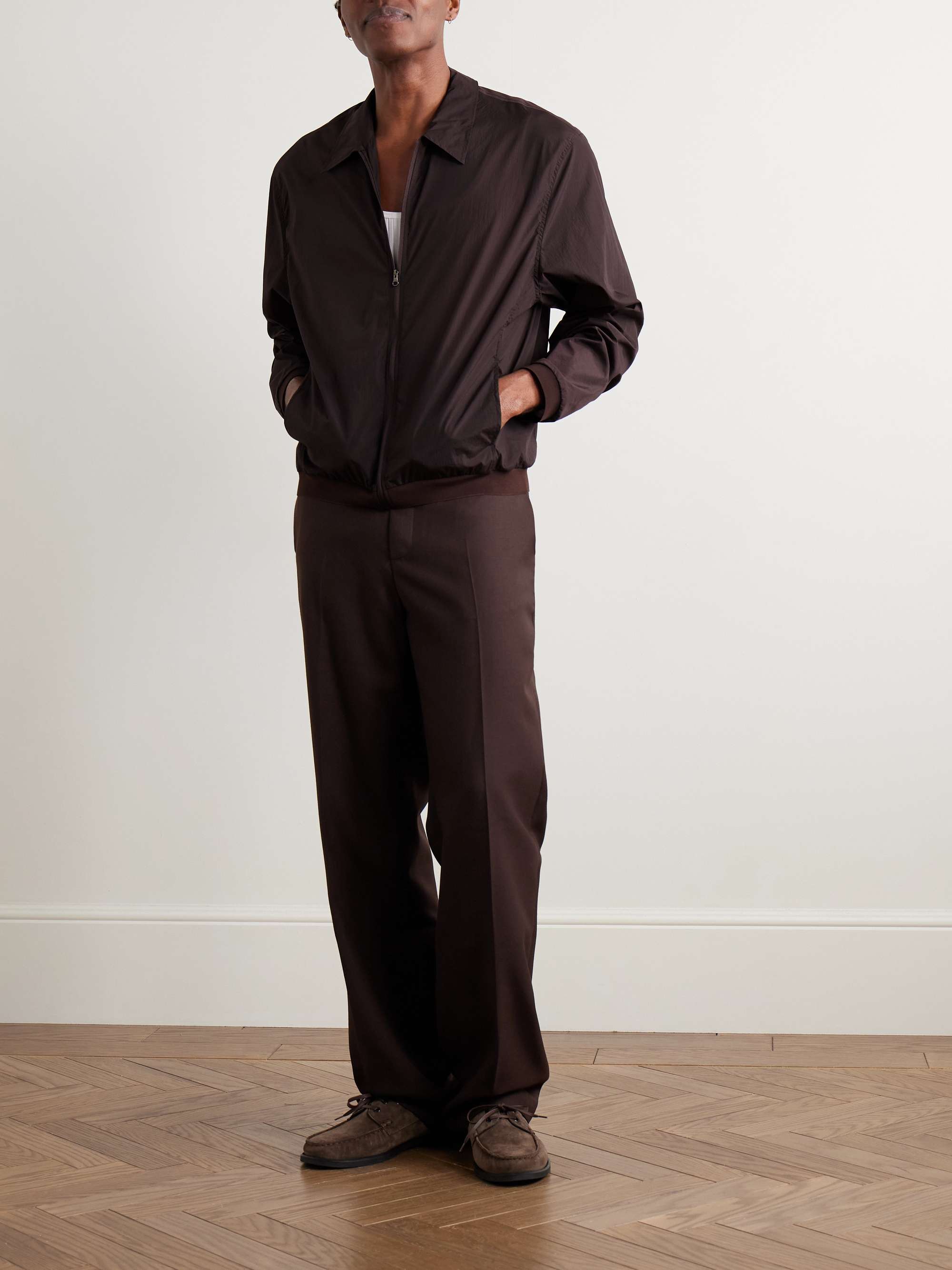 Nylon-Blend Shirt Jacket view