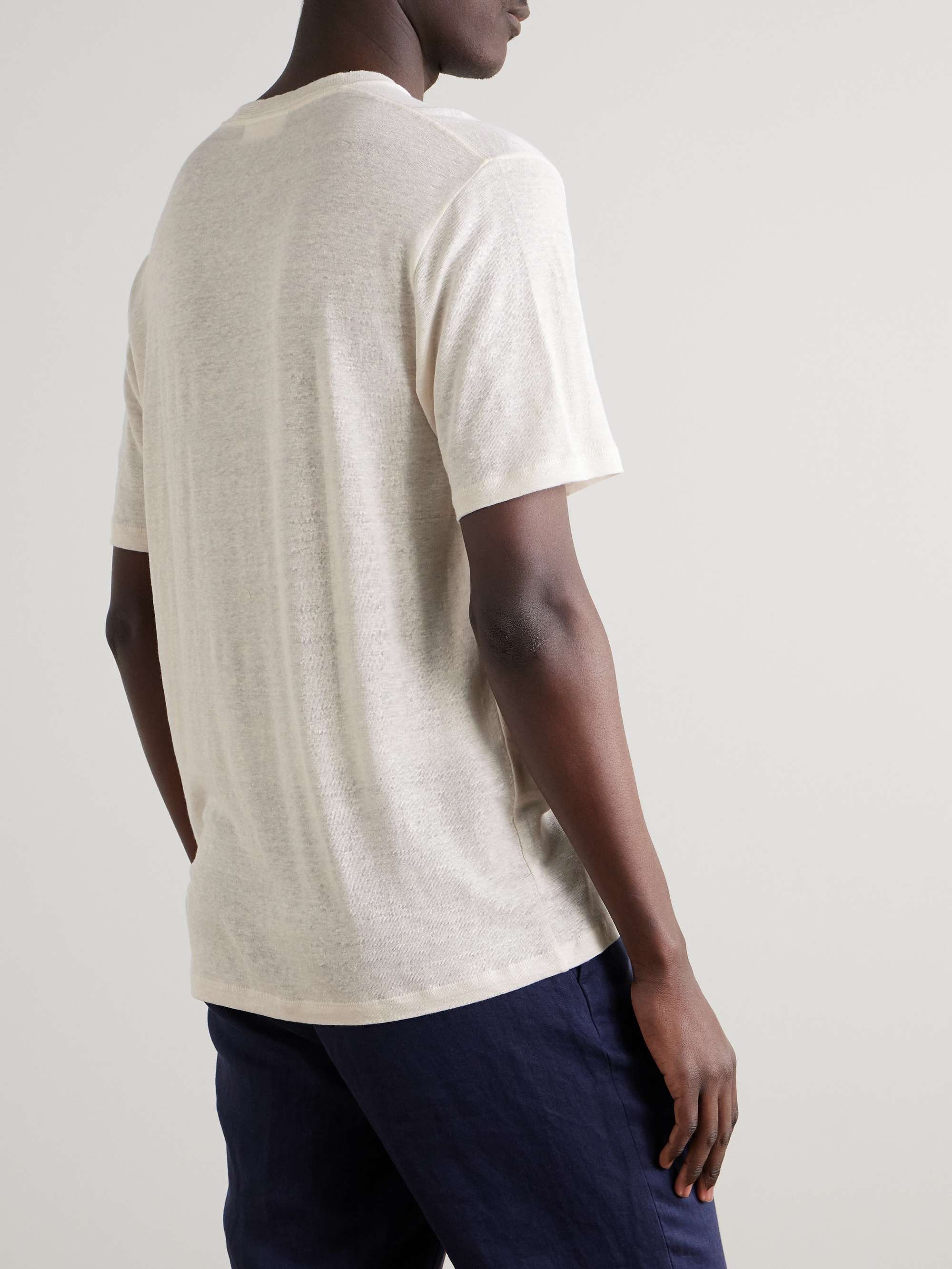 OB Standard Linen-Blend Jersey T-Shirt view