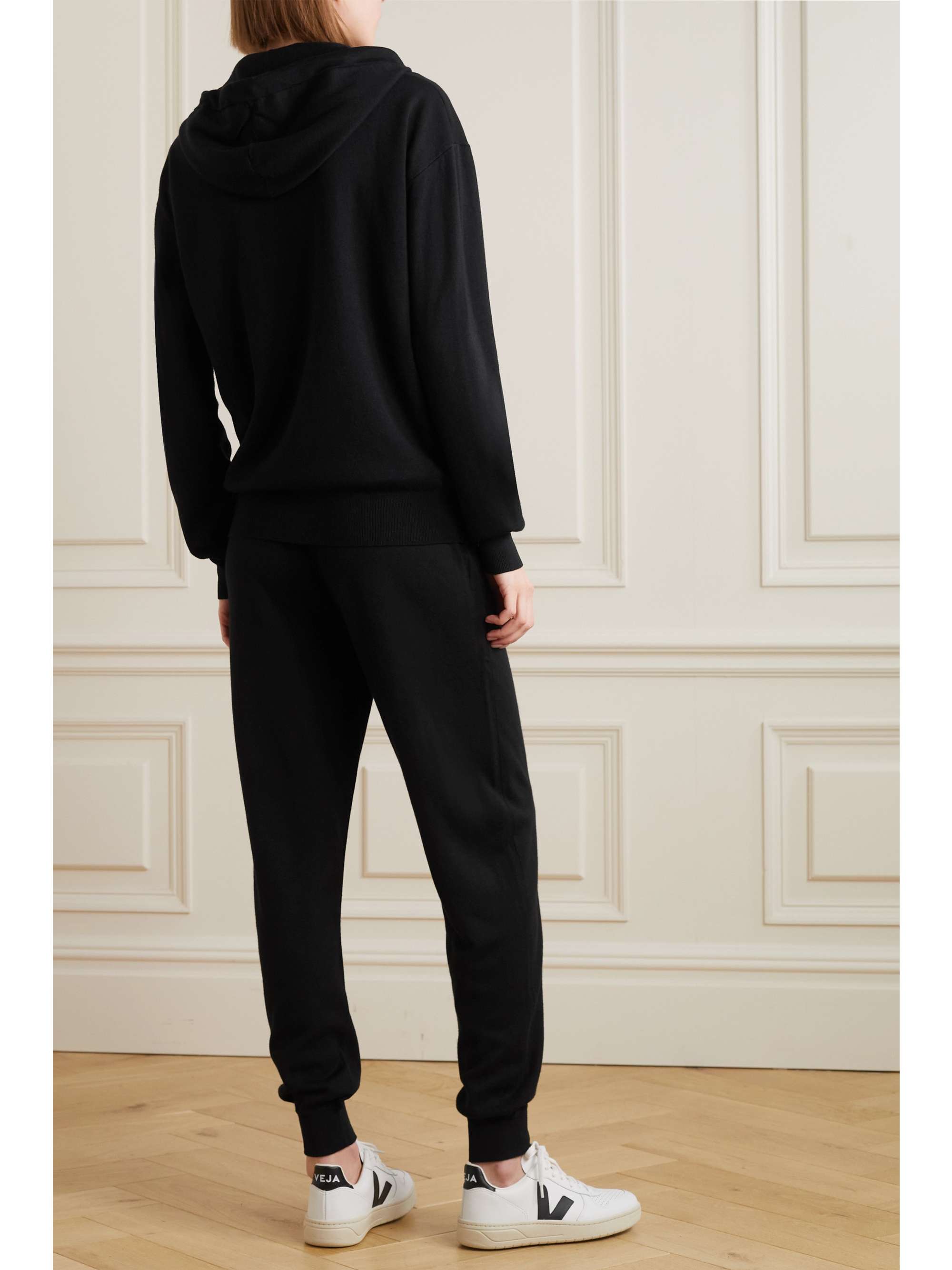 Gia Berlin silk and cashmere-blend hoodie and track pants set view