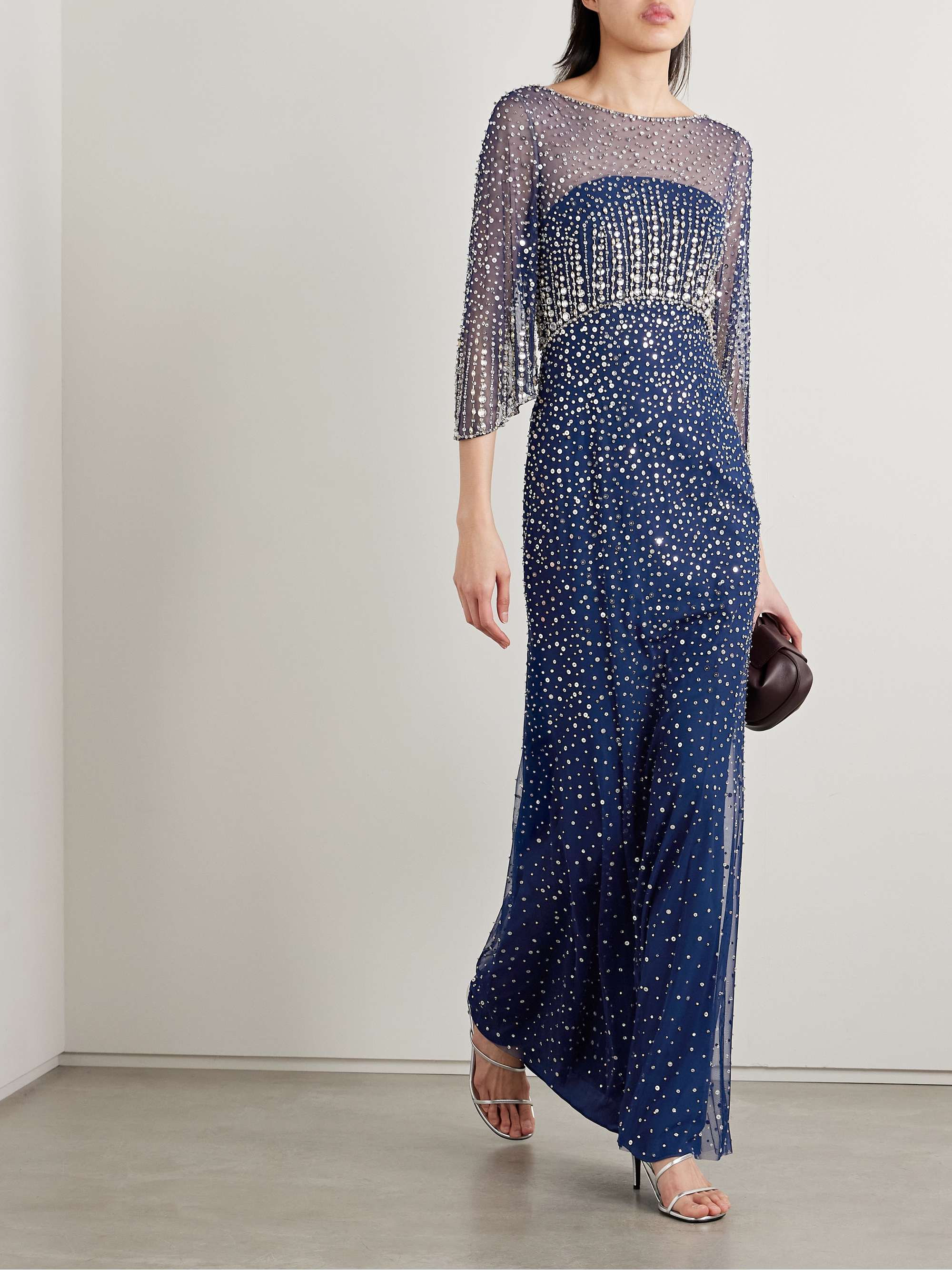Kiya embellished tulle gown view