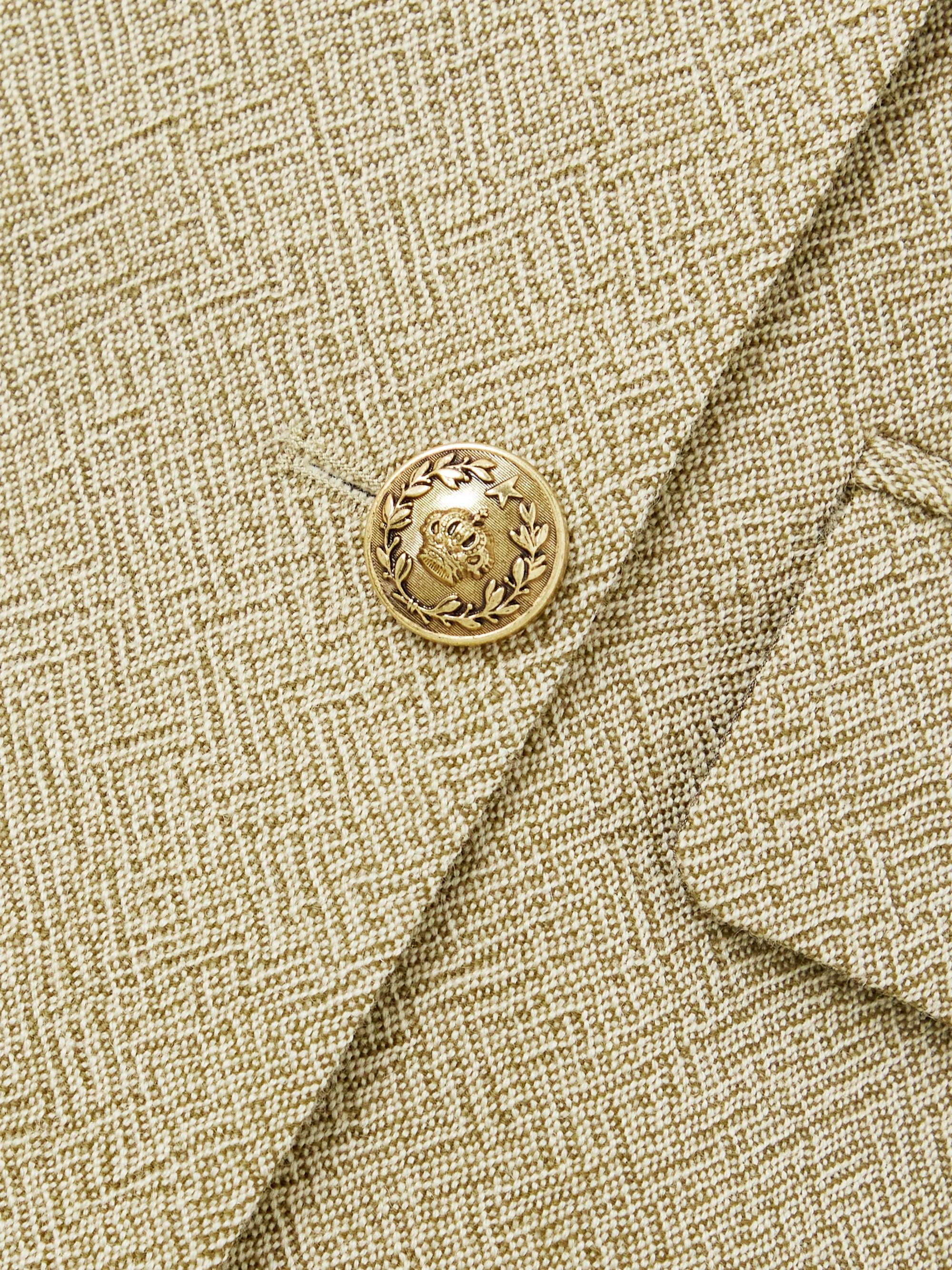 Journey double-breasted wool-jacquard blazer view