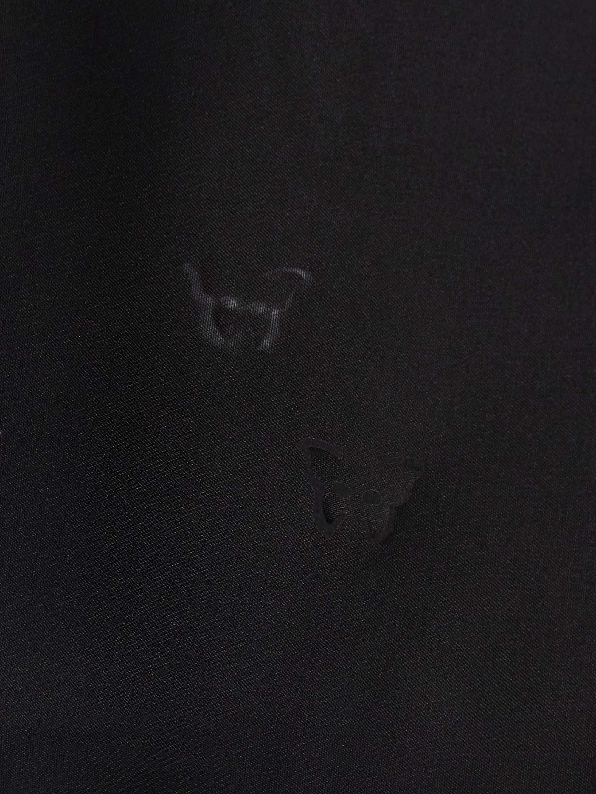 Cutout silk-organza straight-leg pants view