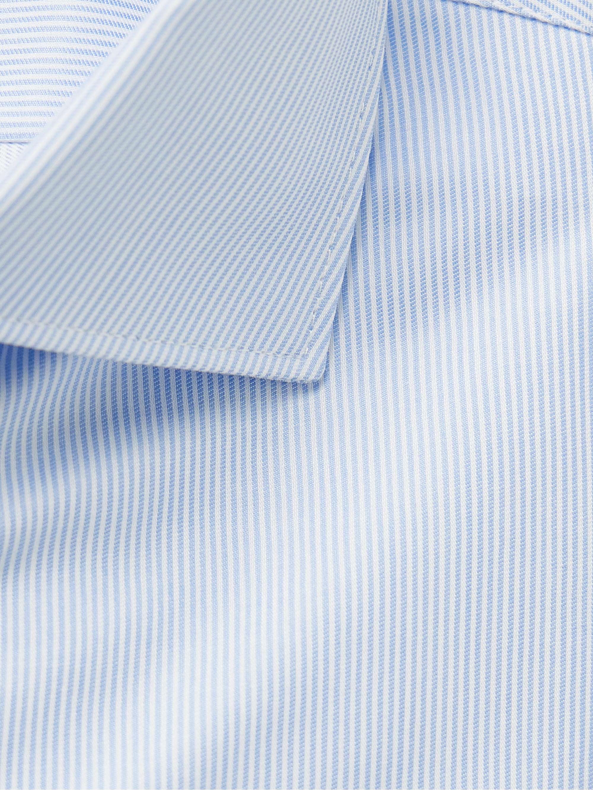 Slim-Fit Striped Impeccabile Cotton Shirt view