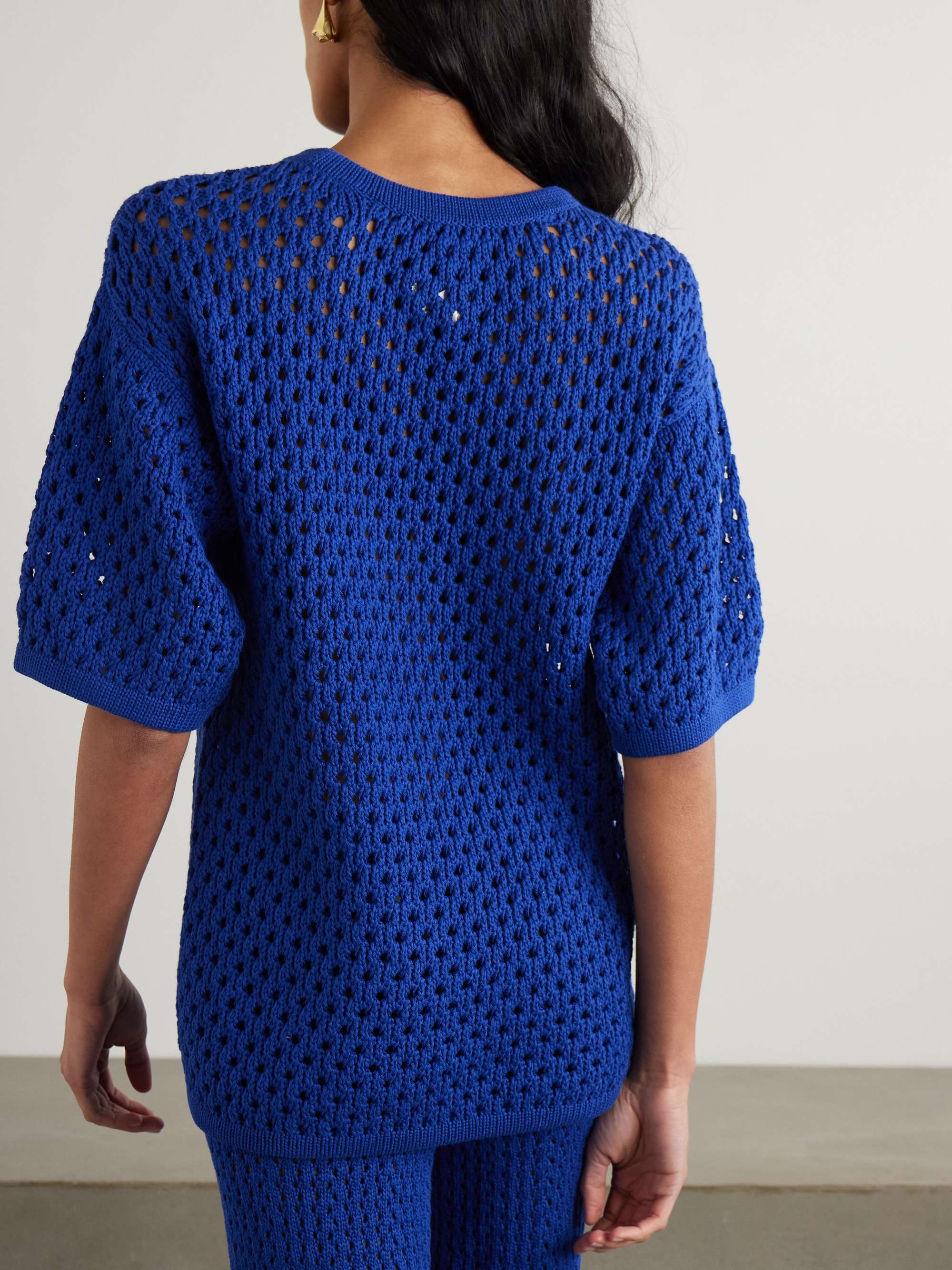 Espina crocheted cotton T-shirt view