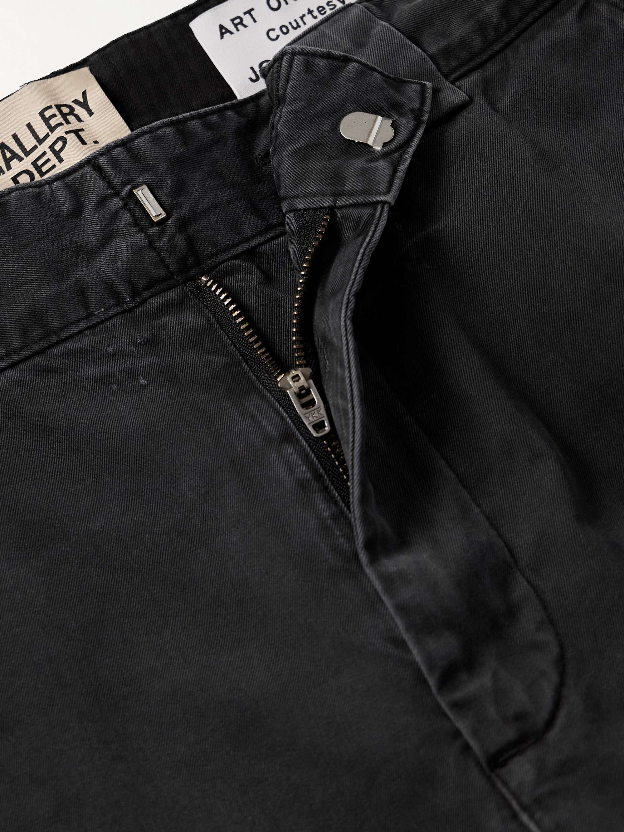 Slim-Fit Flared Paint-Splattered Jeans view