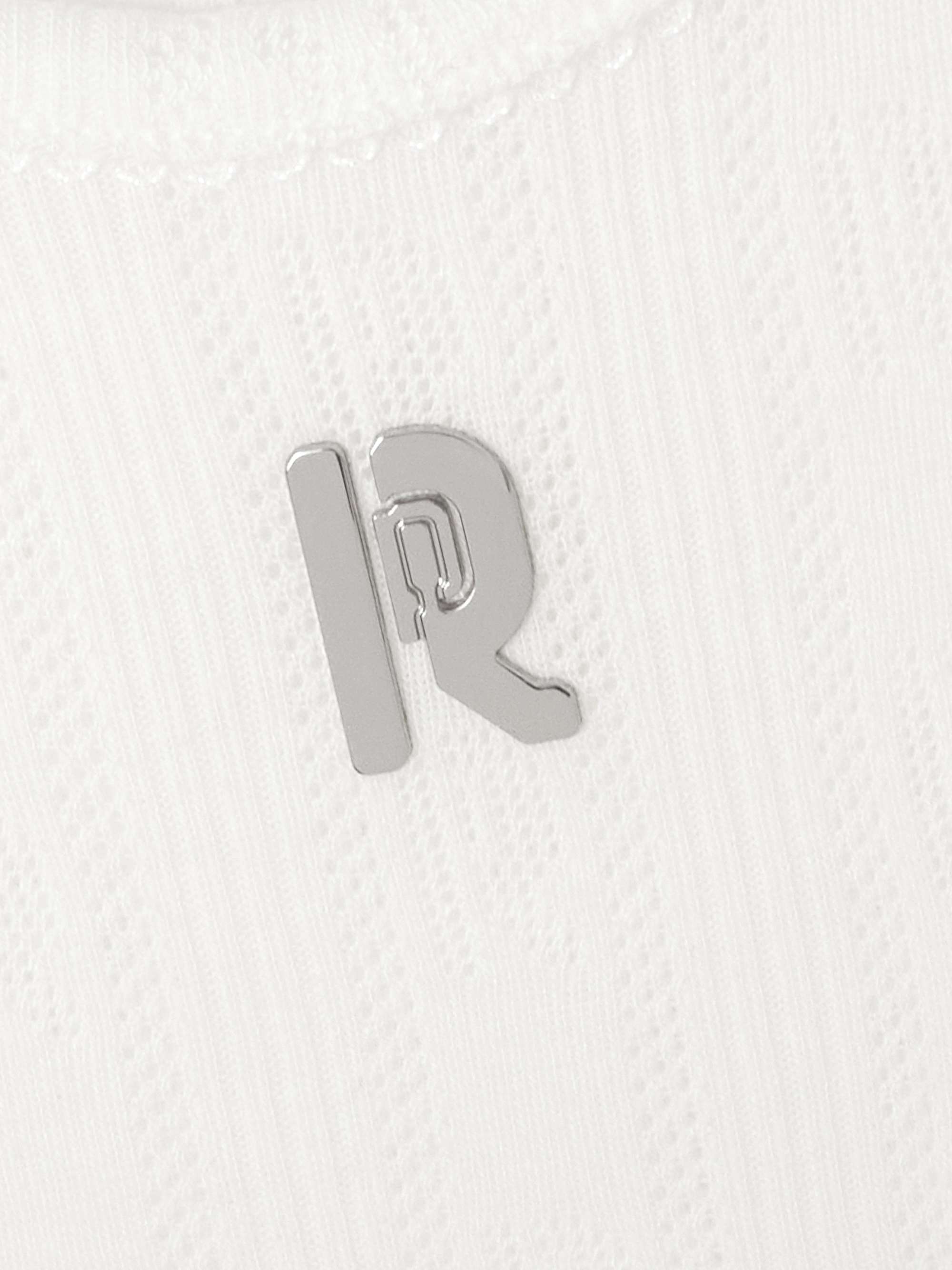 Pointelle-knit cotton tank view