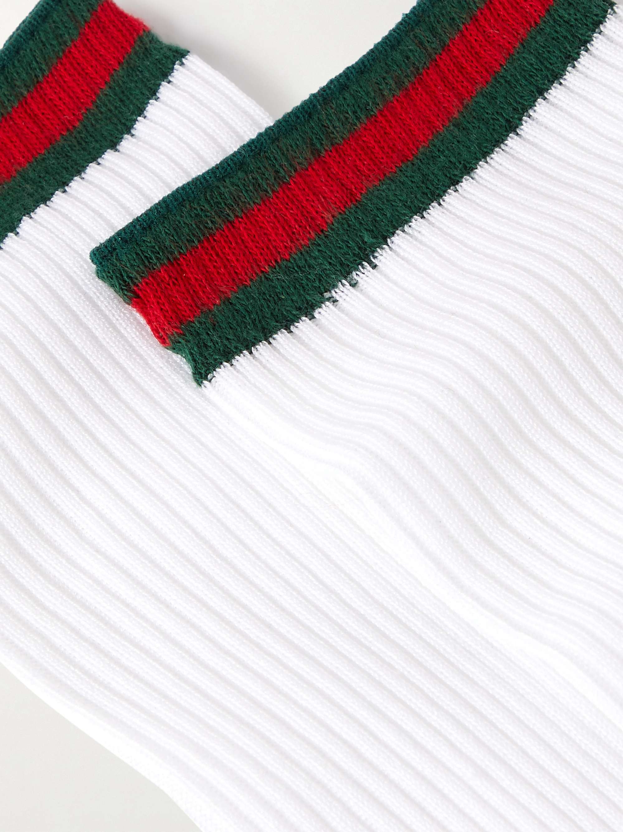 Ribbed cotton-blend socks view
