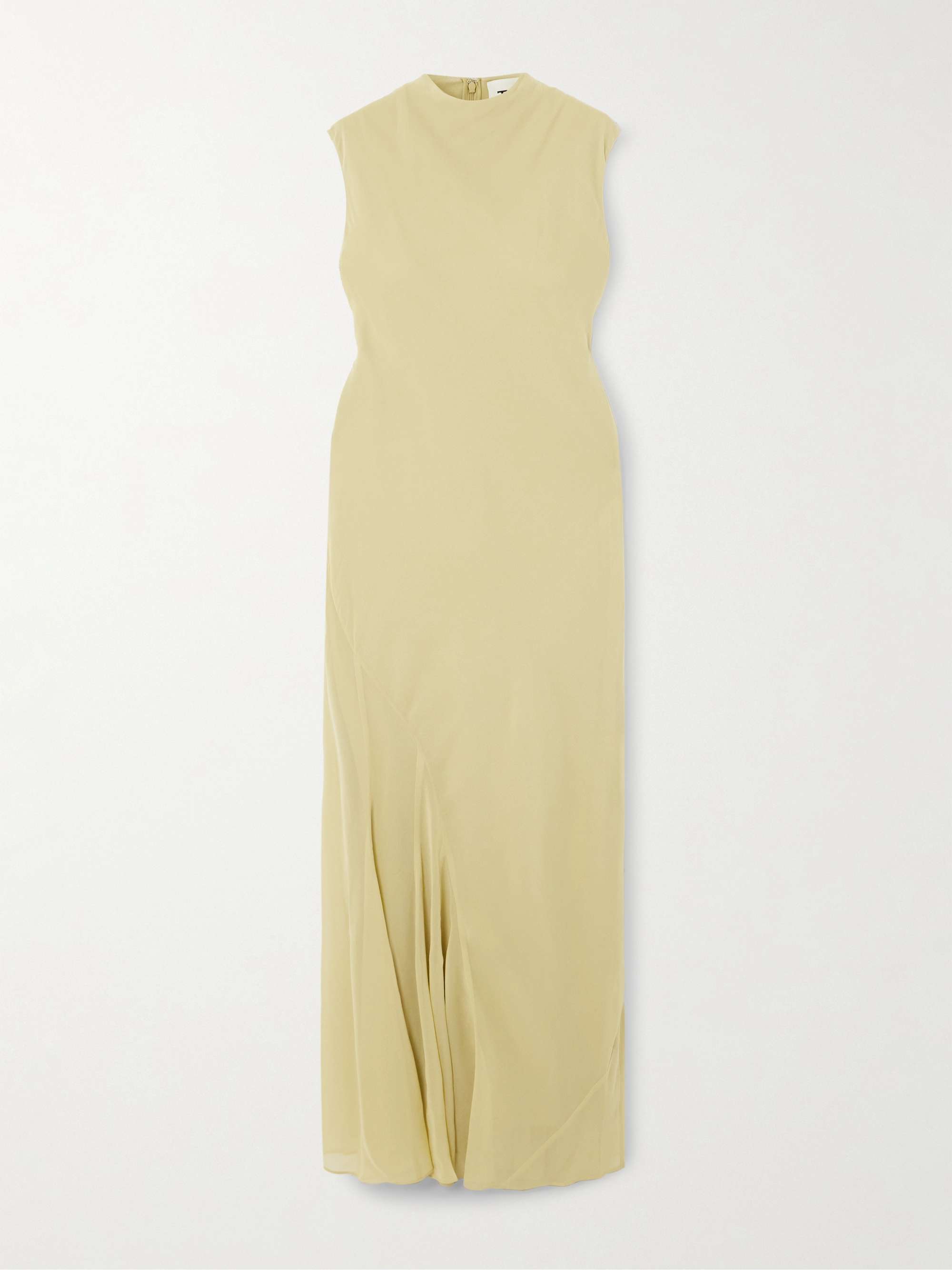 Erin draped silk-chiffon maxi dress view