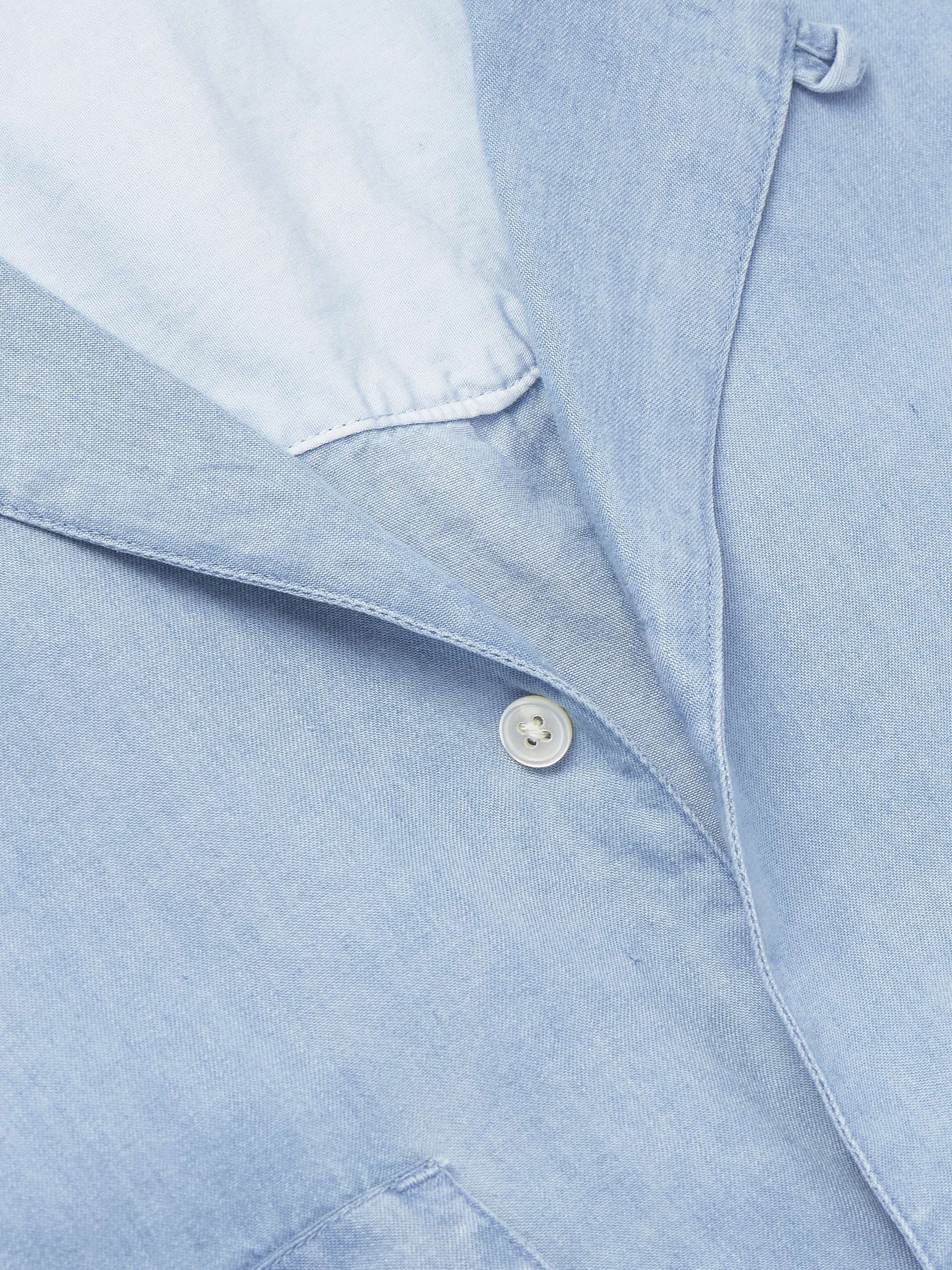 Leto Convertible-Collar Lyocell Shirt view