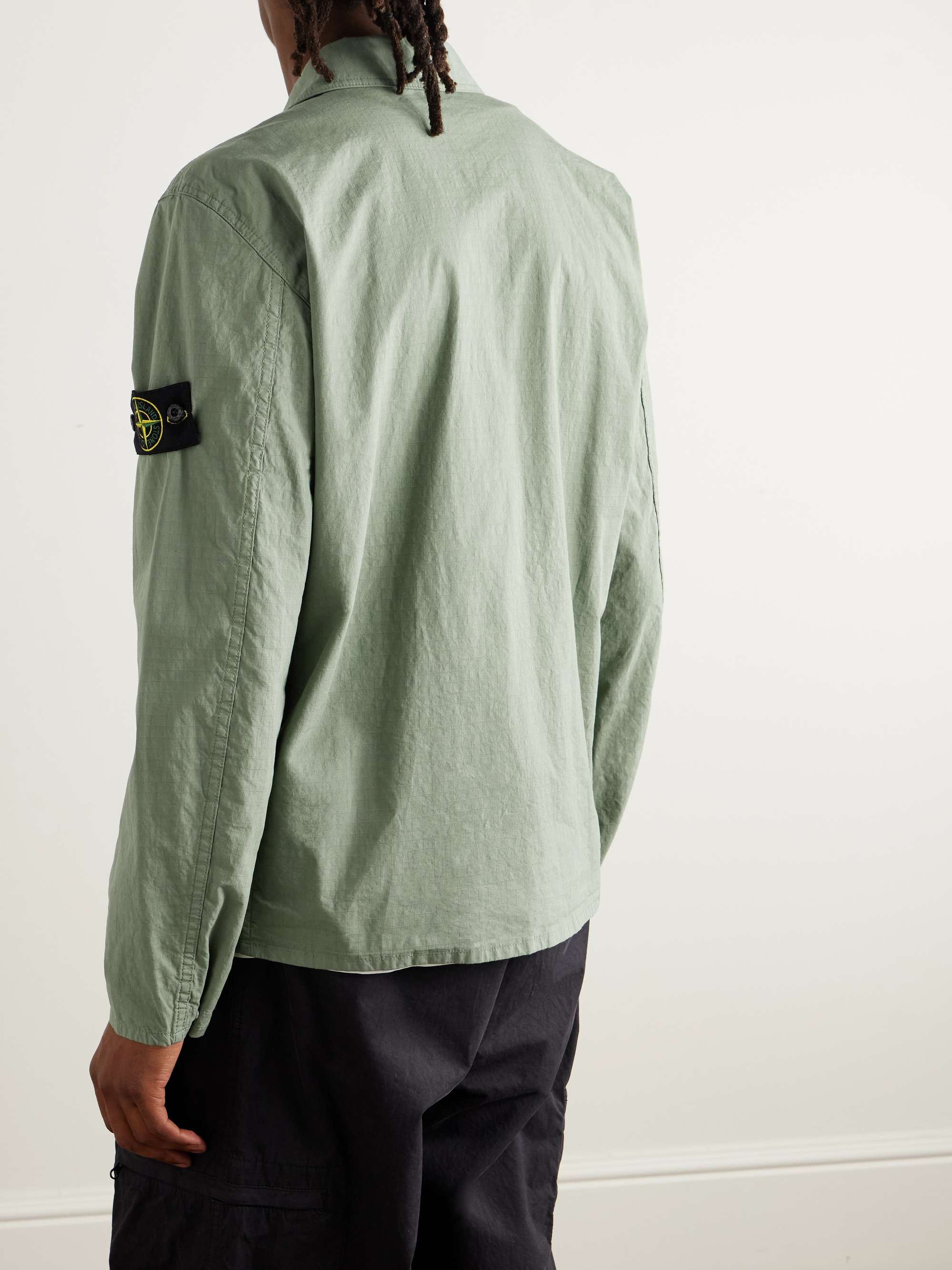 Logo-Appliquéd Cotton-Blend Ripstop Overshirt view