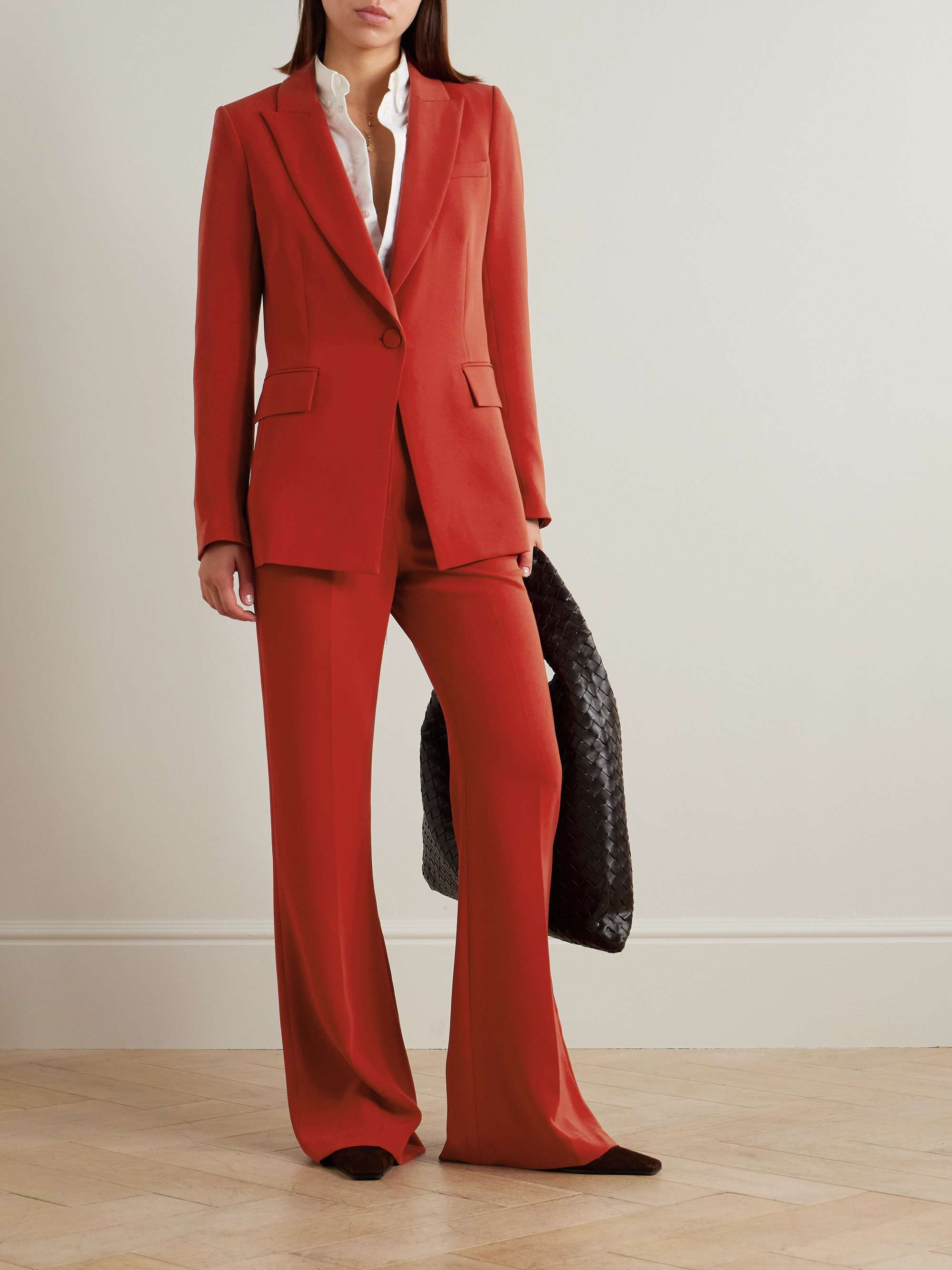 Long and Lean Dickey crepe blazer view