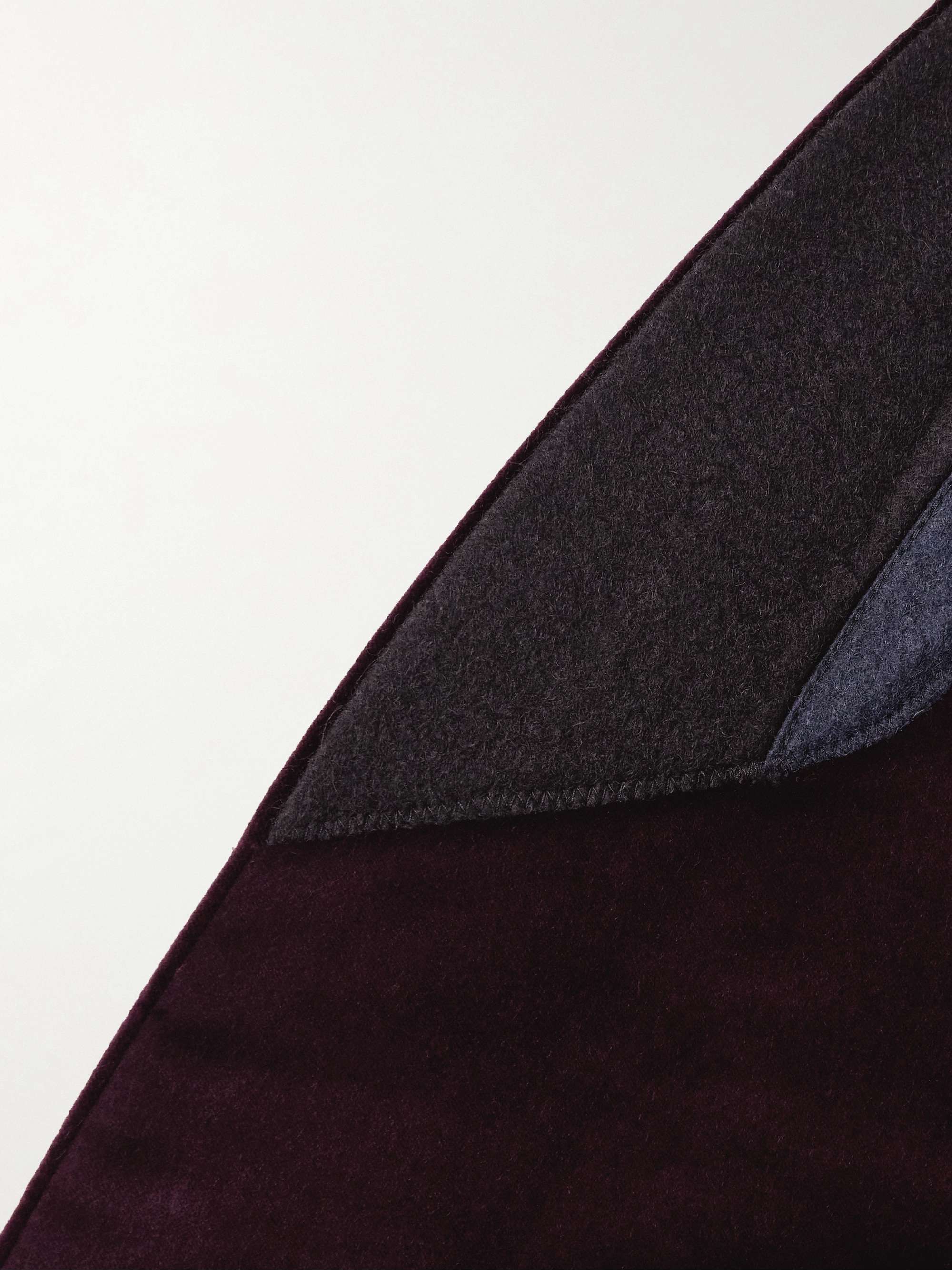 Shawl-Collar Cotton-Velvet Tuxedo Jacket view