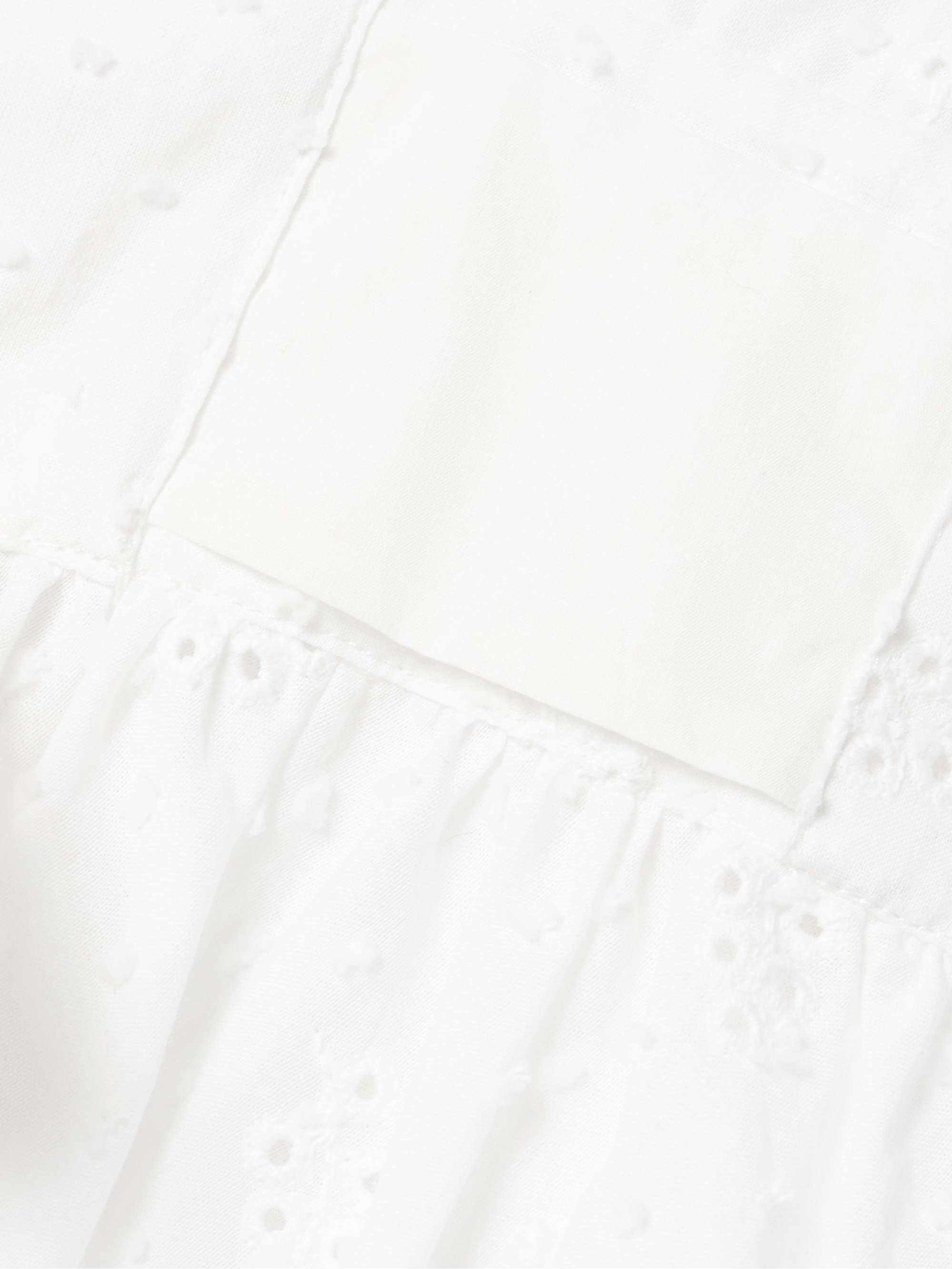 Suvereto lace-trimmed Swiss-dot and broderie anglaise cotton-voile tank view