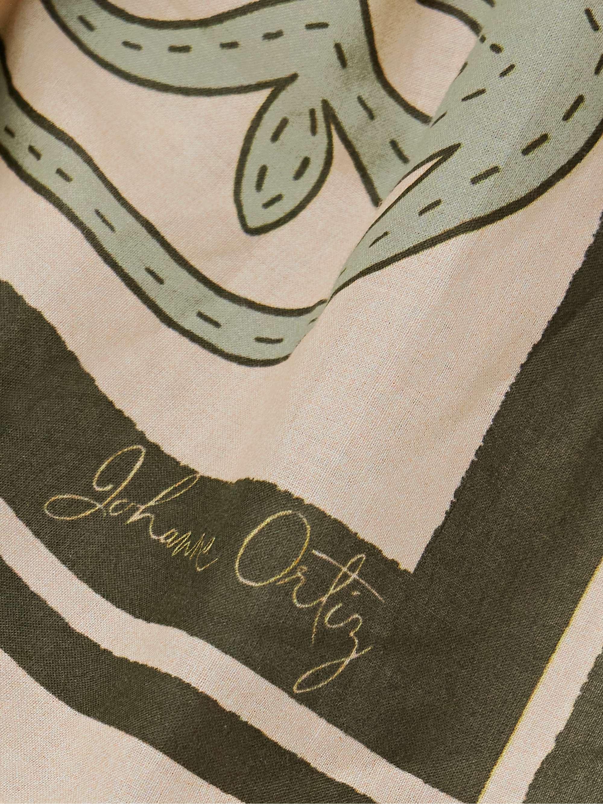 Printed organic cotton-voile pareo view