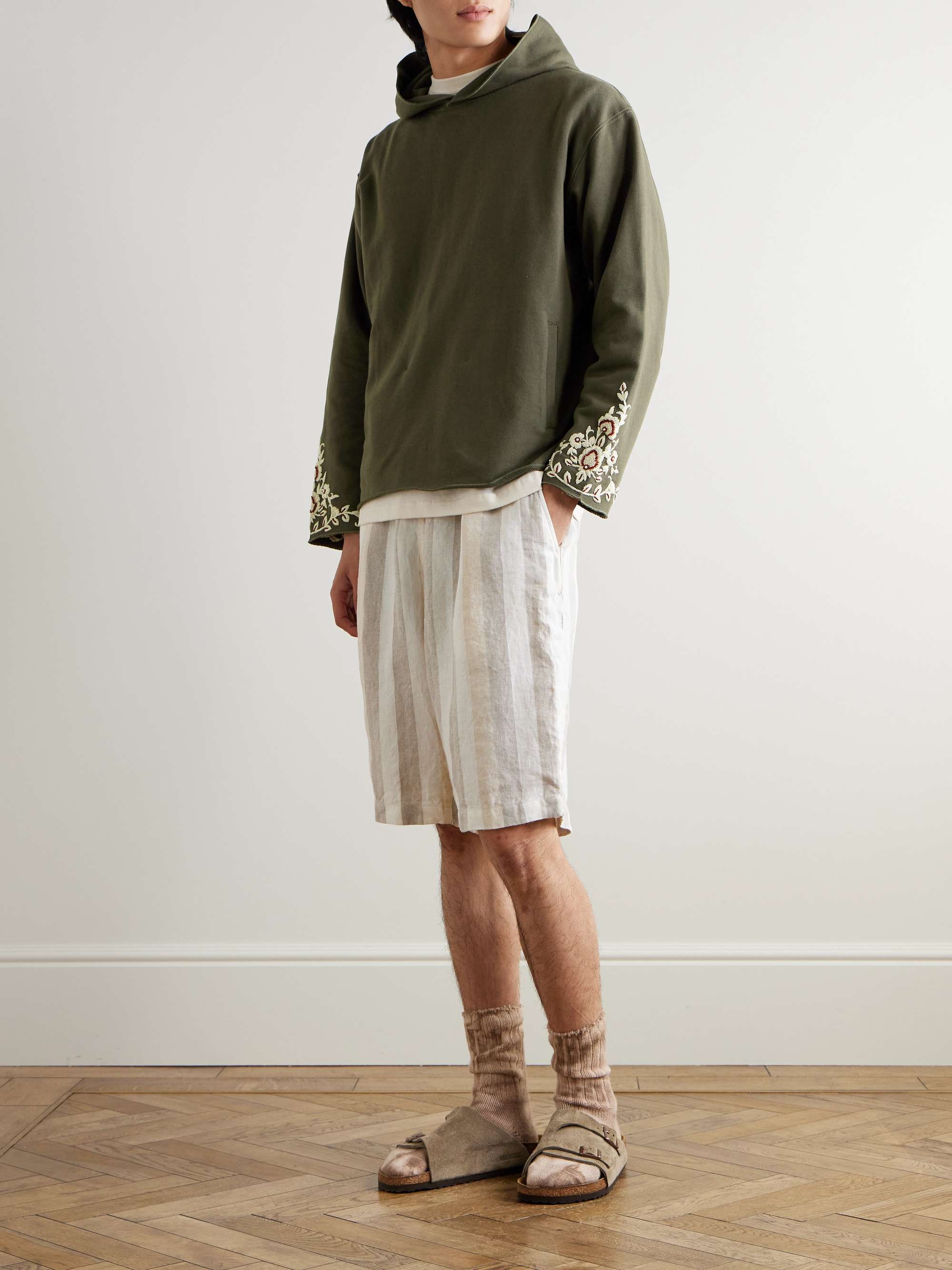 + Baracuta Embroidered Cotton-Jersey Hoodie view