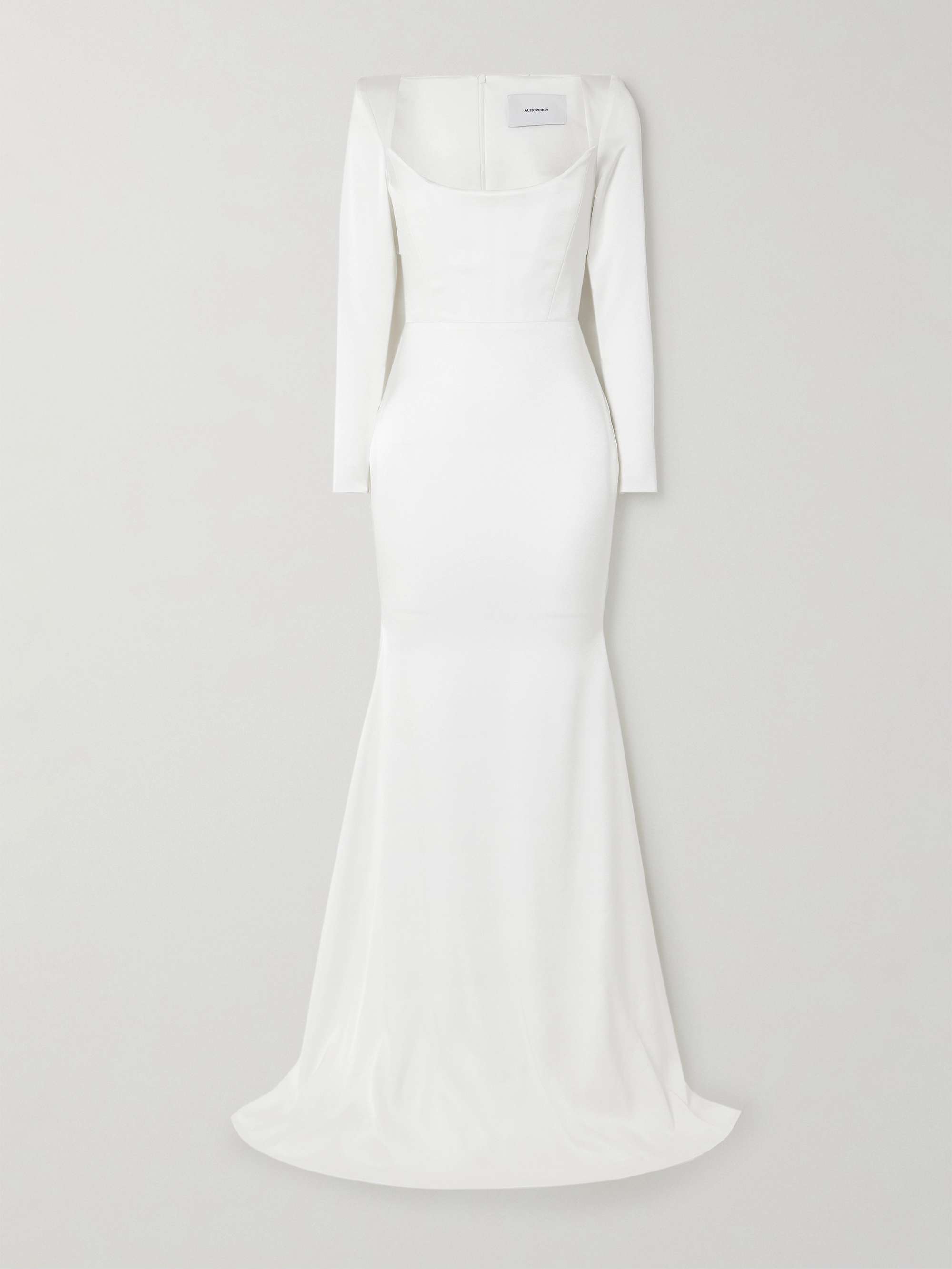 Satin-crepe gown view