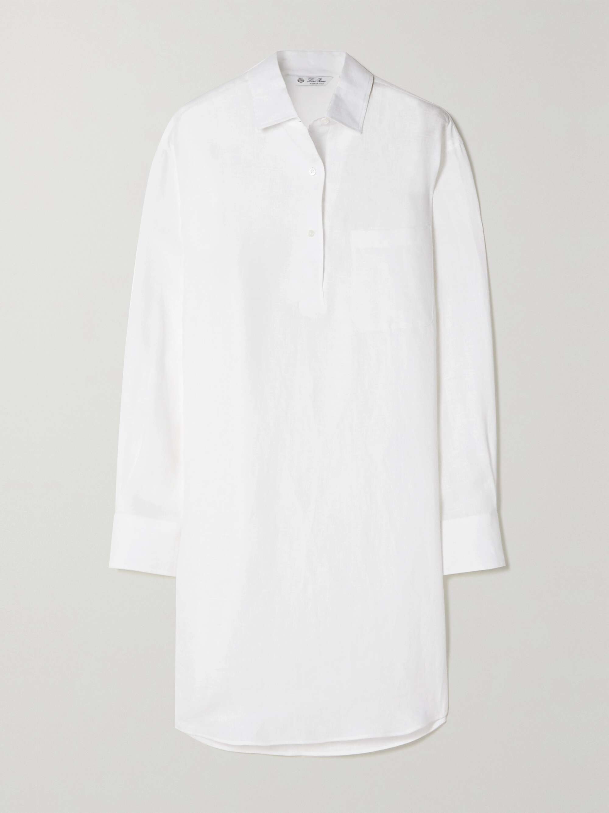 André oversized linen polo shirt view
