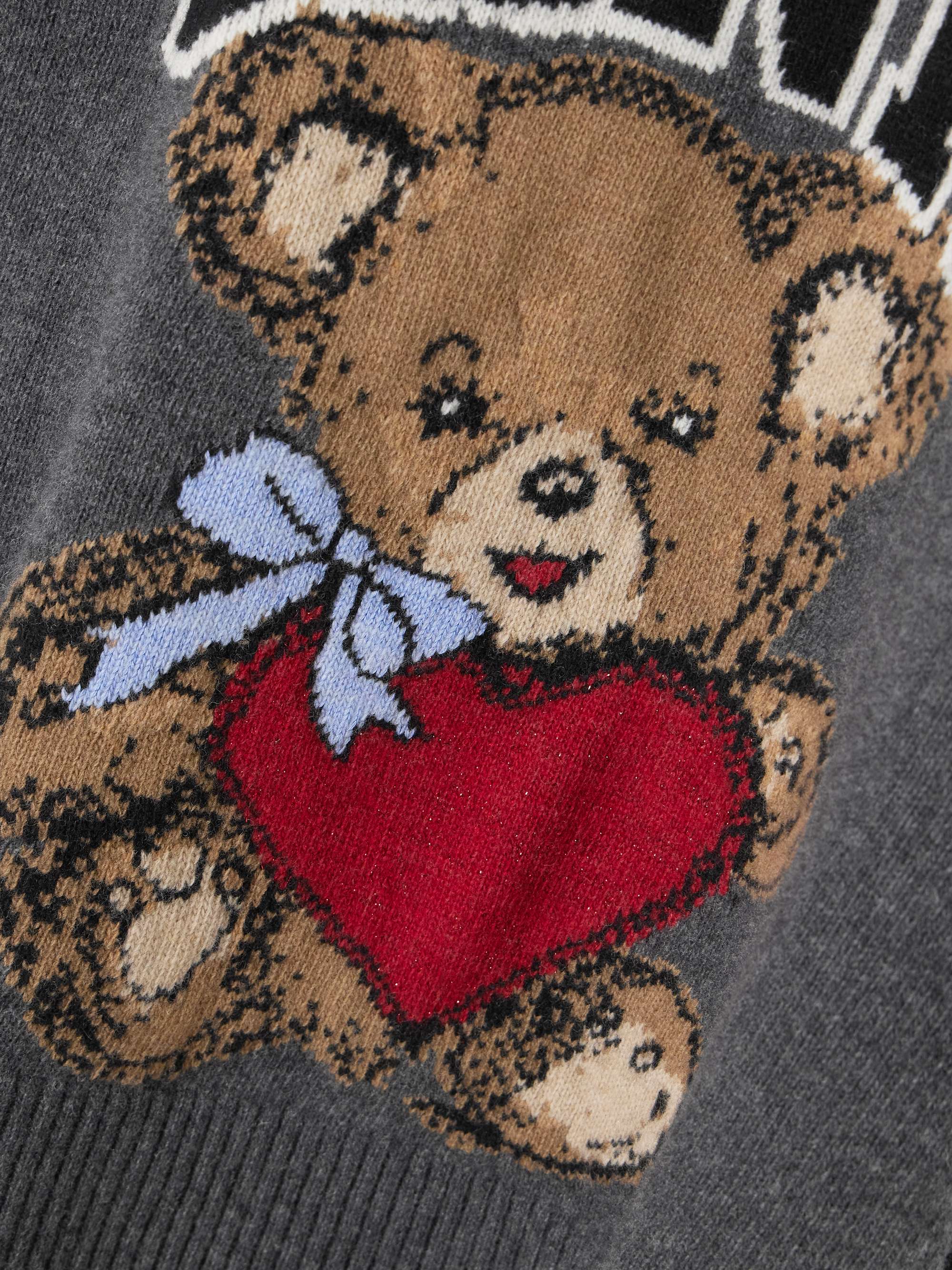 Intarsia wool-blend sweater view