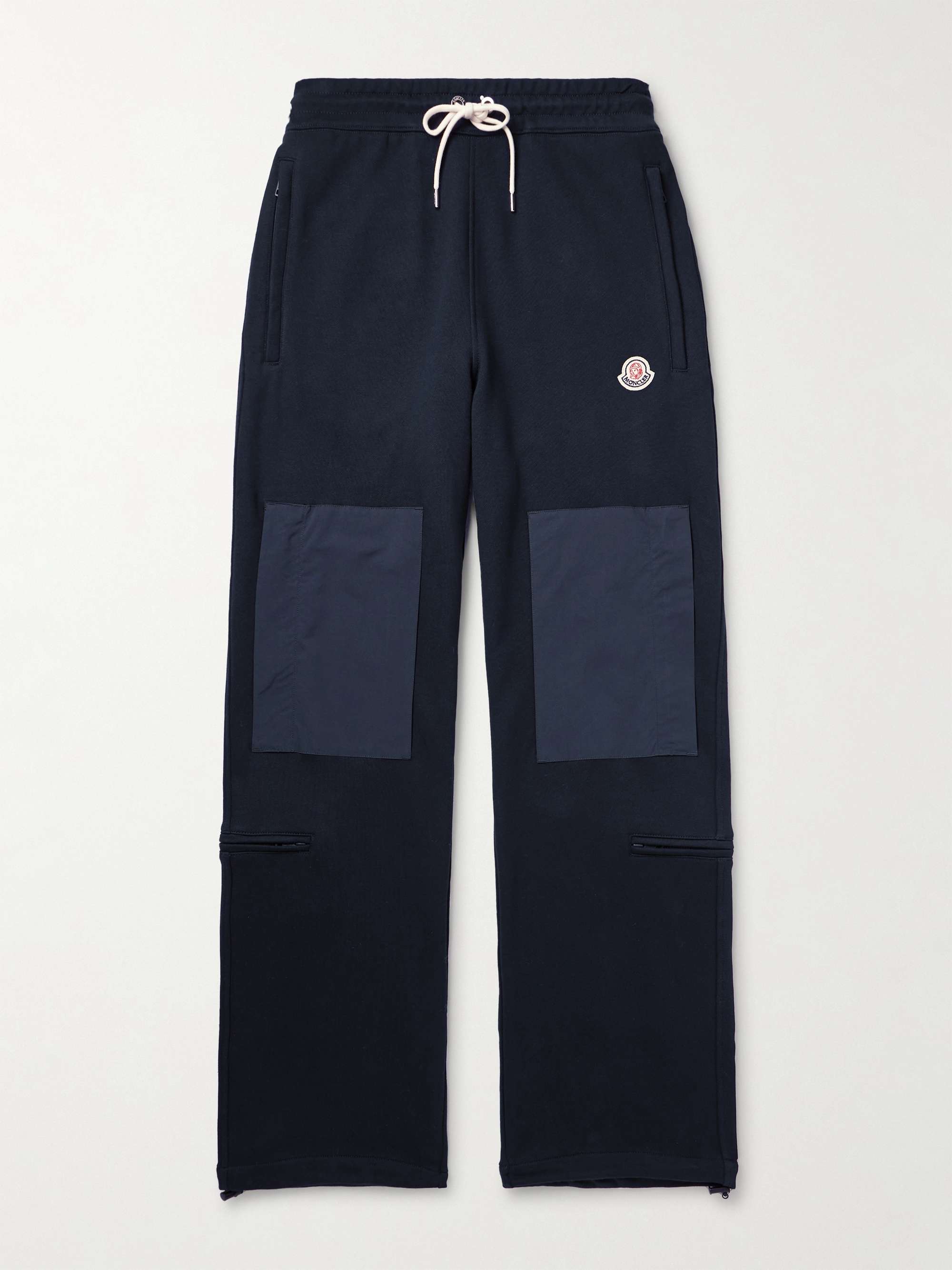 + Billionaire Boys Club Straight-Leg Shell-Trimmed Cotton-Jersey Sweatpants view