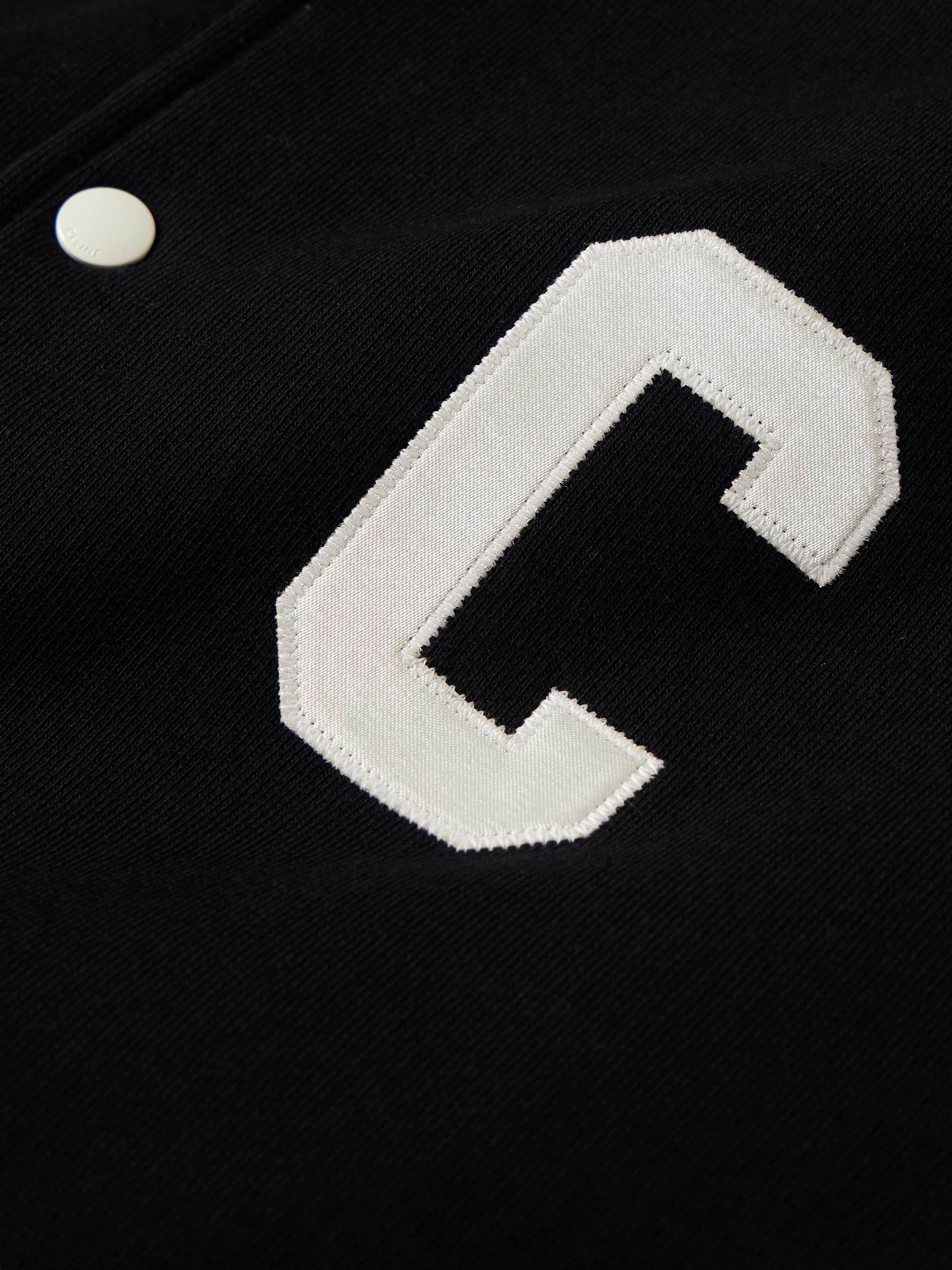 Teddy Logo-Appliquéd Cotton Bomber Jacket view