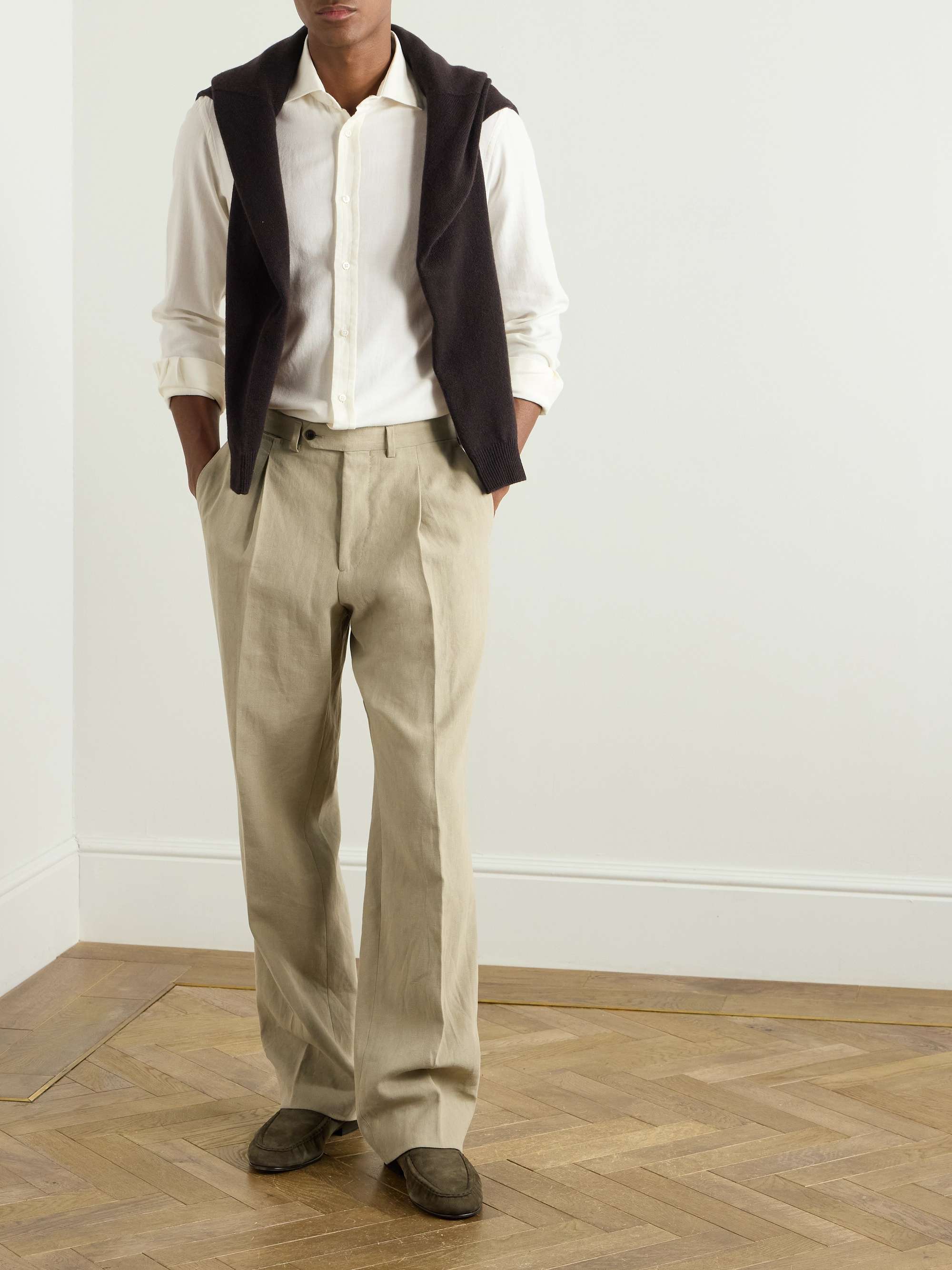 Aston Cotton and Cashmere-Blend Shirt view
