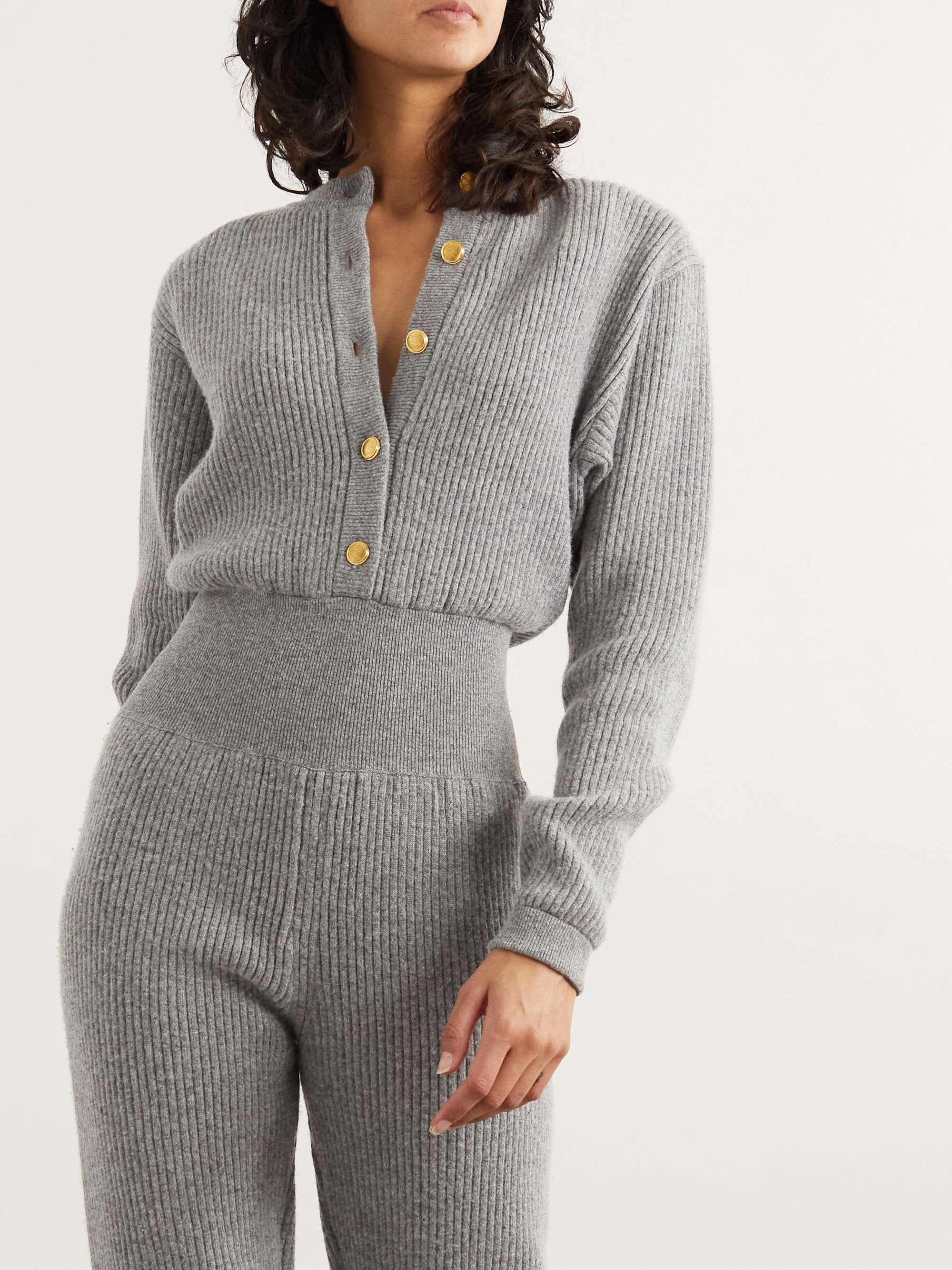 Ribbed wool-blend jumpsuit view